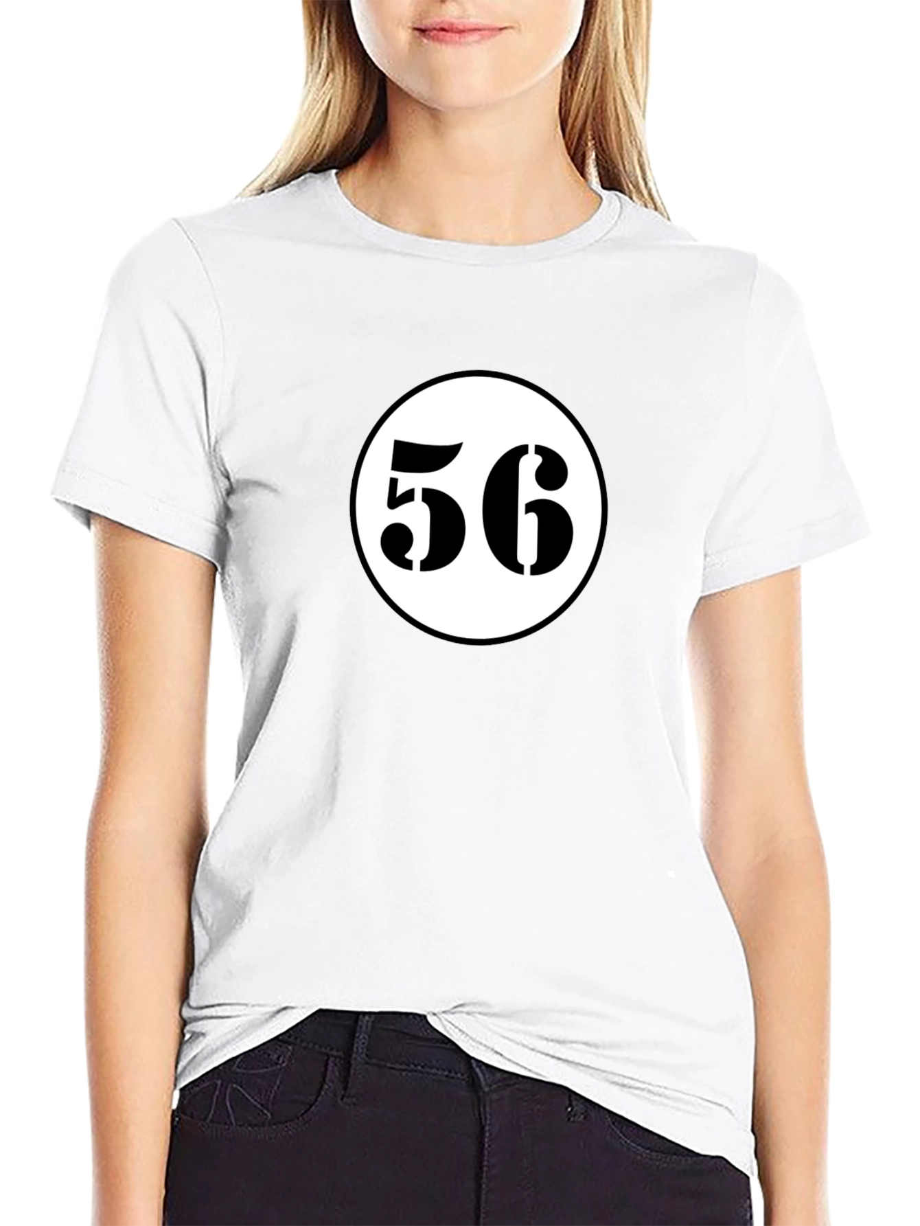 Retro Racing Number 56 Black T-Shirt