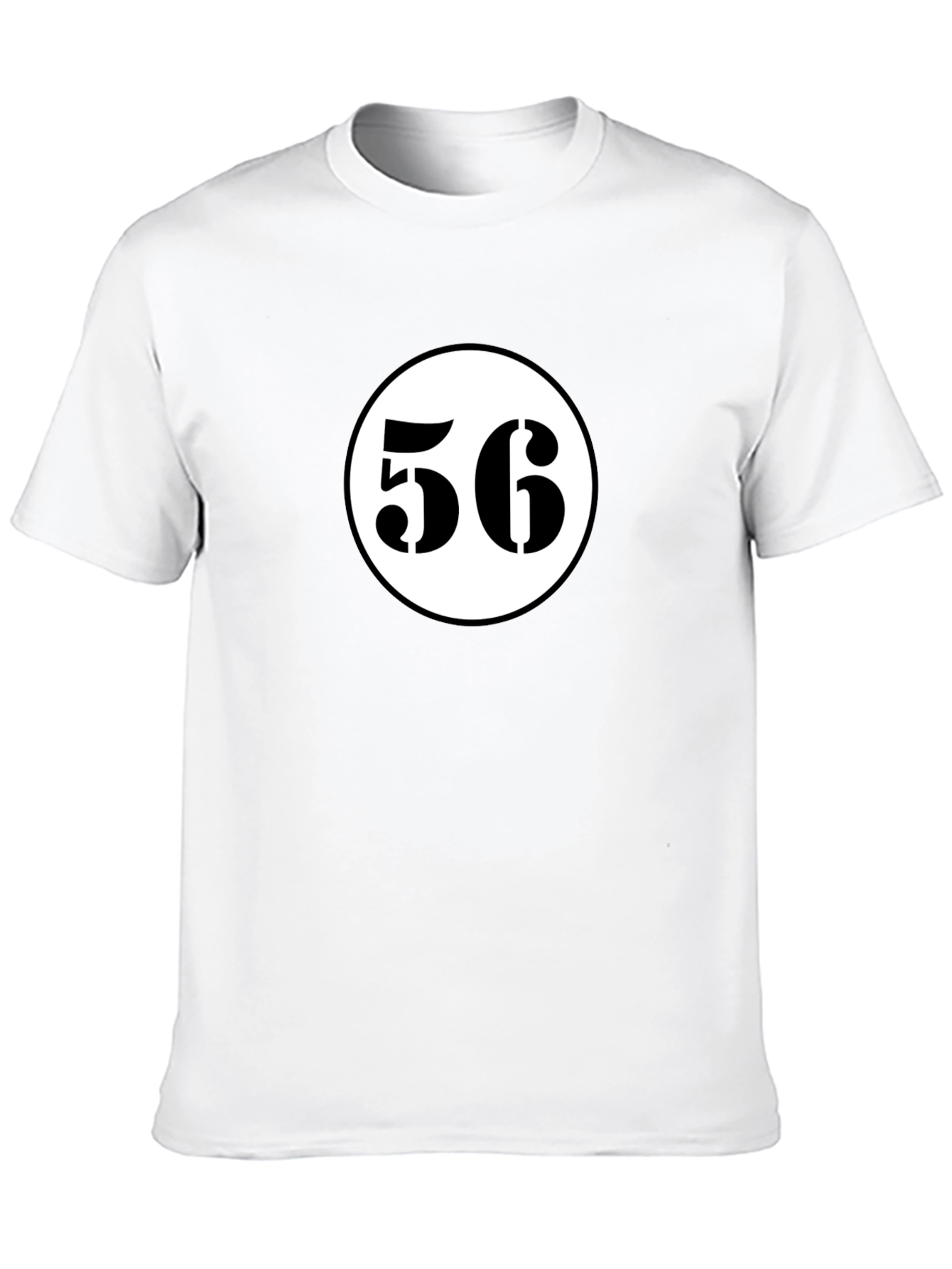 Retro Racing Number 56 Black T-Shirt