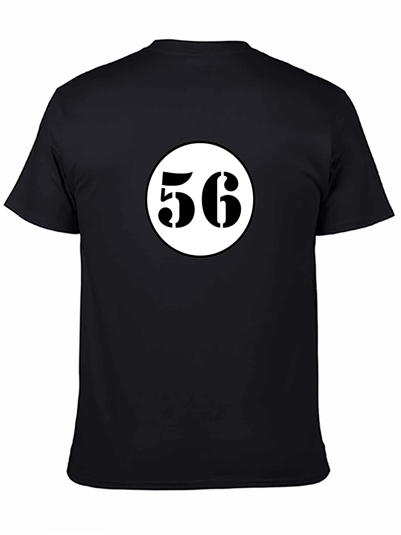 Retro Racing Number 56 Black T-Shirt