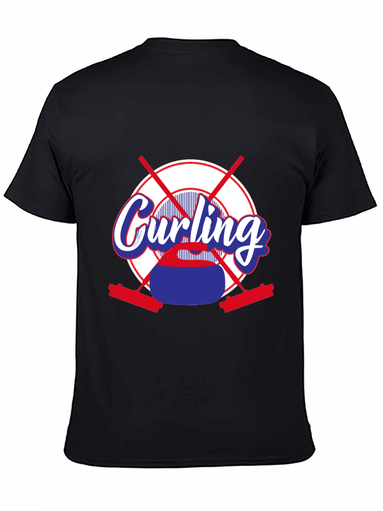 Curling Sport T-Shirt - Novelty Graphic Tee