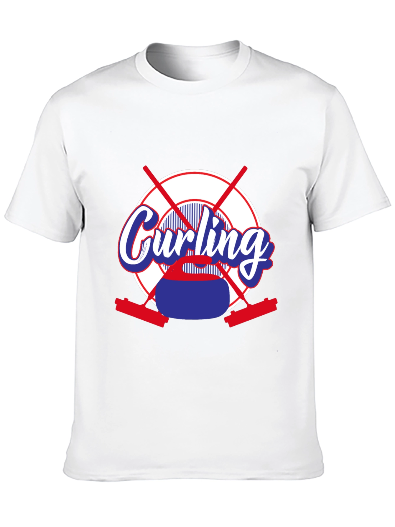 Curling Sport T-Shirt - Novelty Graphic Tee