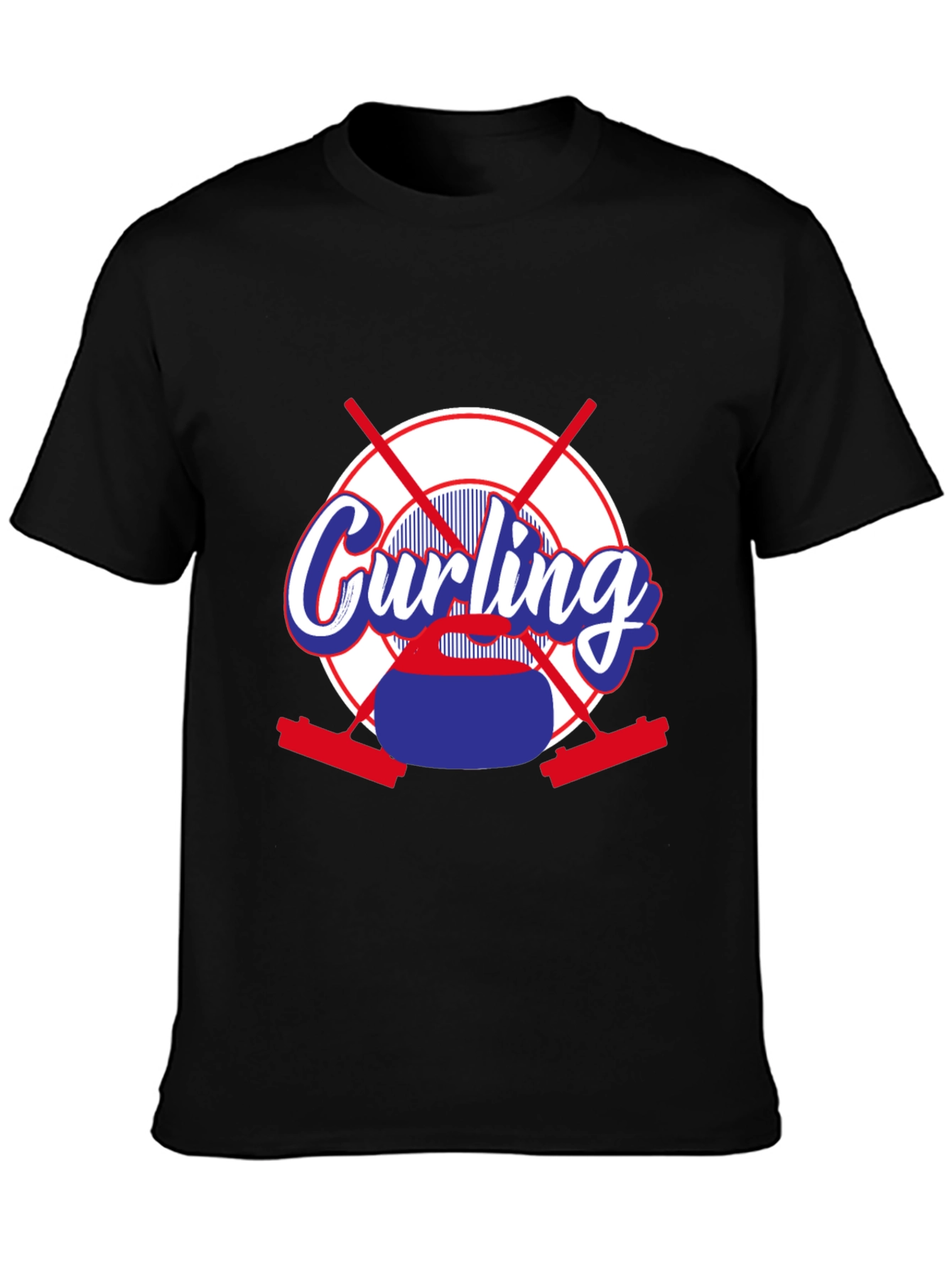 Curling Sport T-Shirt - Novelty Graphic Tee