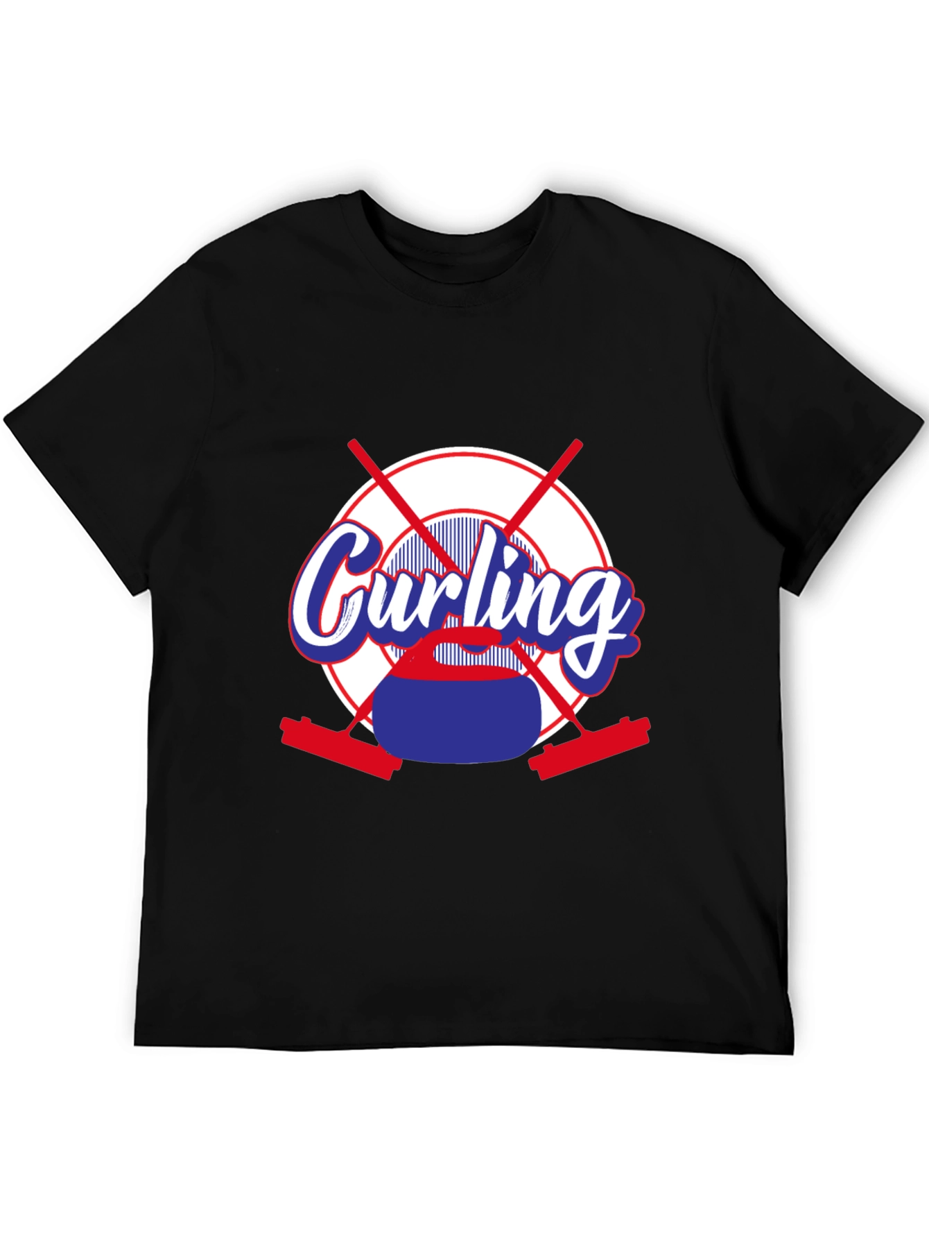 Curling Sport T-Shirt - Novelty Graphic Tee