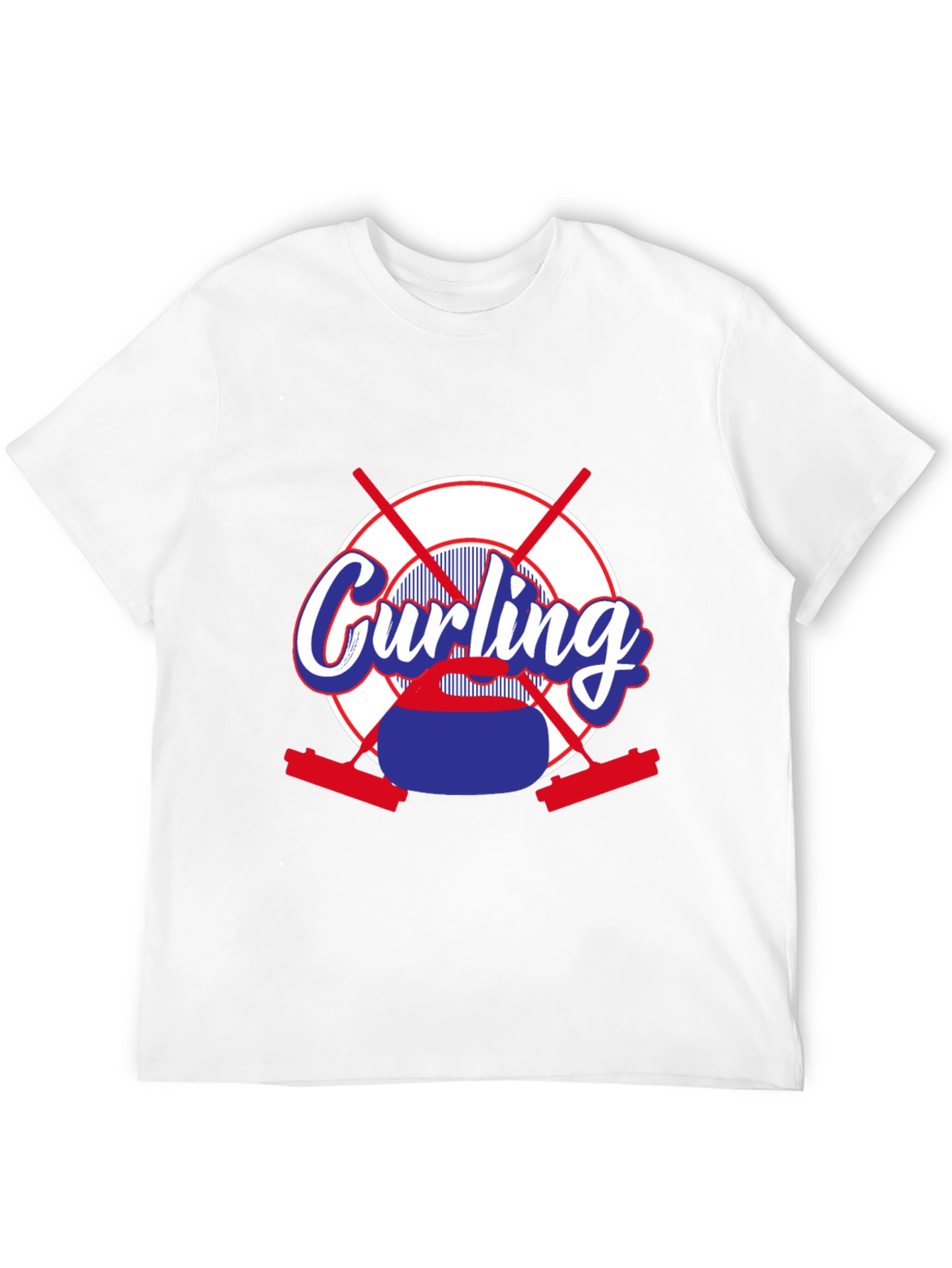 Curling Sport T-Shirt - Novelty Graphic Tee