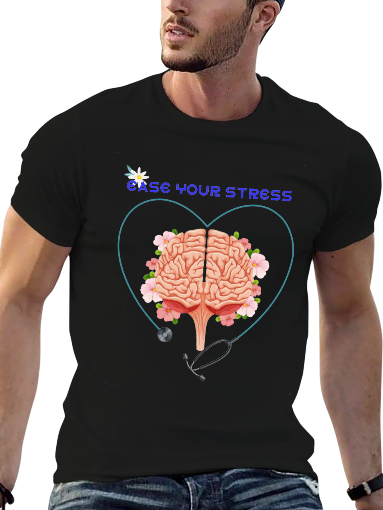 Ease Your Stress Graphic T-Shirt