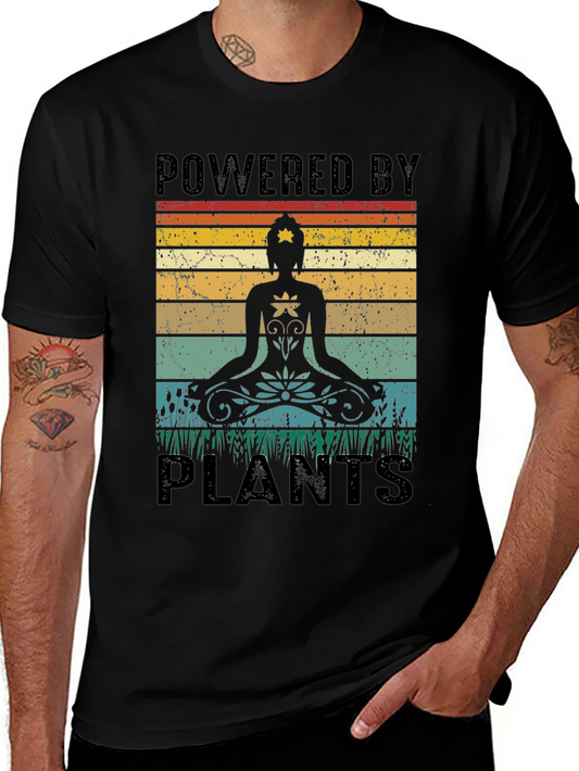 Powered By Plants T-Shirt - Yoga & Vegan Lifestyle Tee