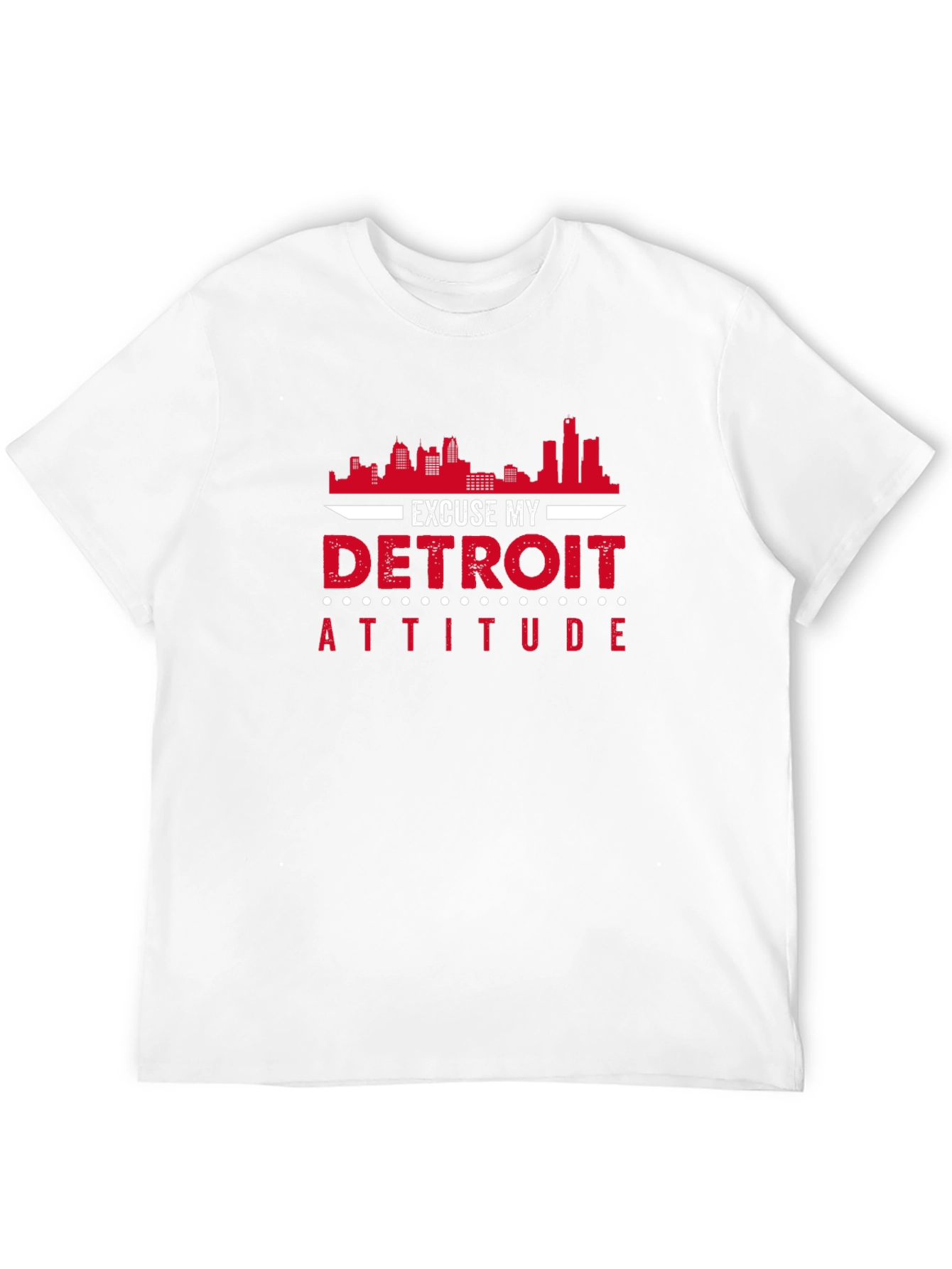 Excuse My Detroit Attitude Black T-Shirt