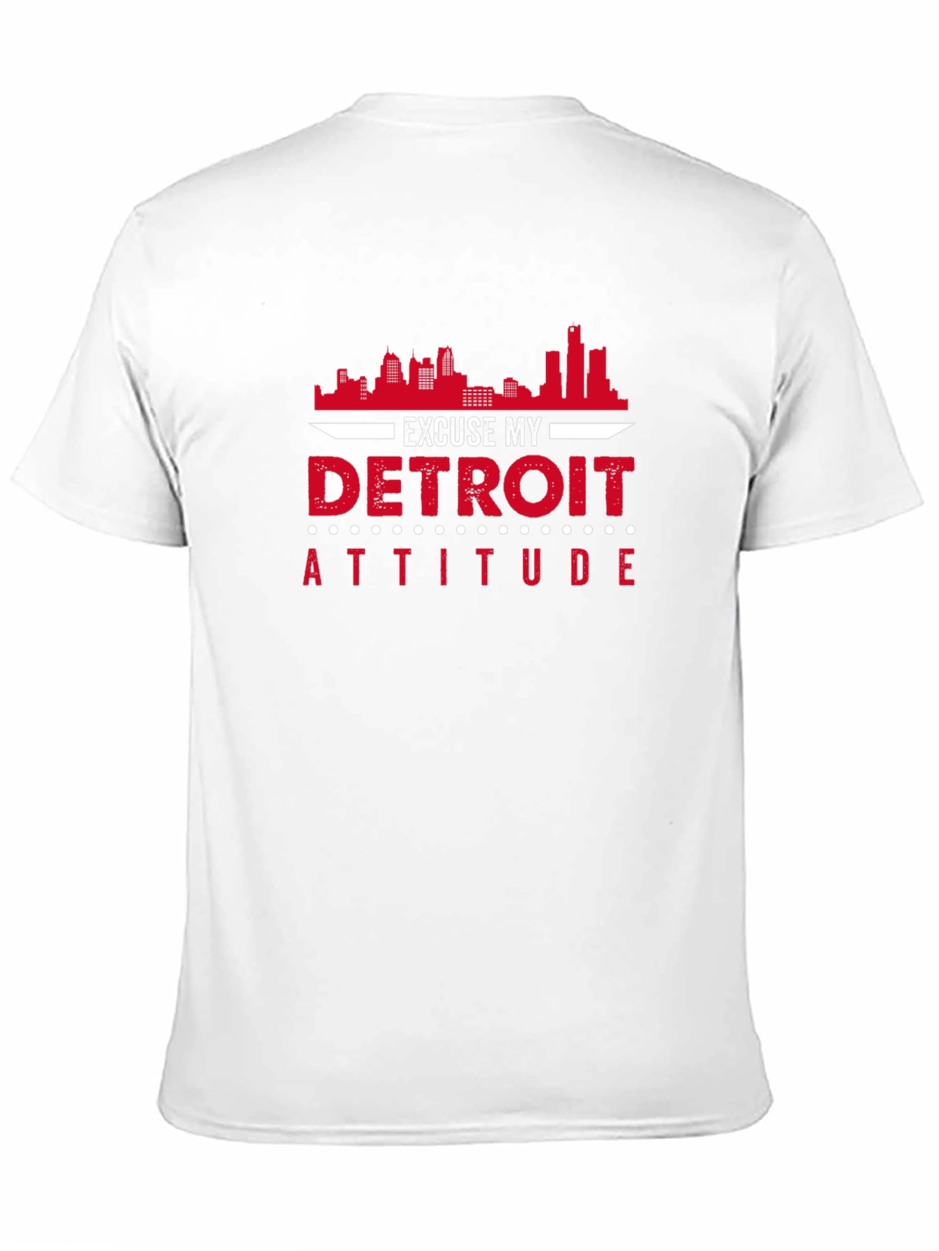 Excuse My Detroit Attitude Black T-Shirt