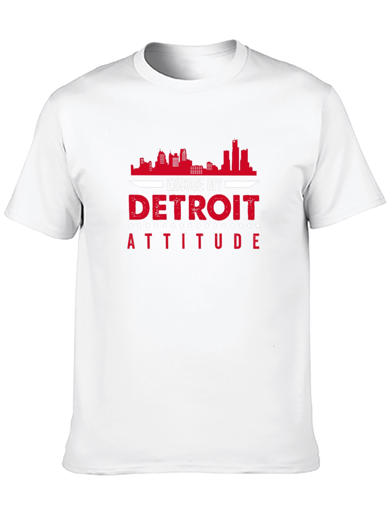 Excuse My Detroit Attitude Black T-Shirt