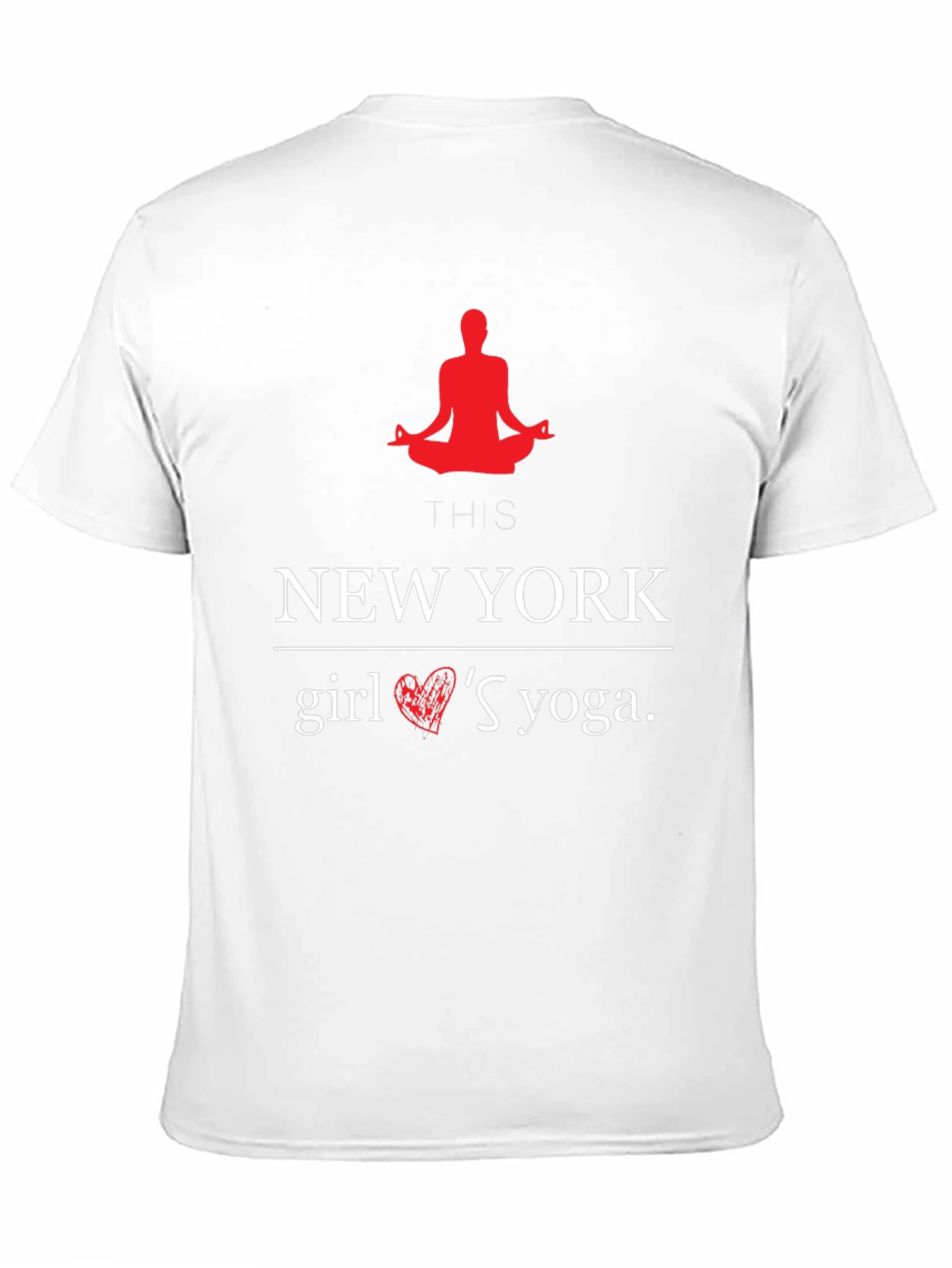 New York Girl Yoga Black Graphic T-Shirt