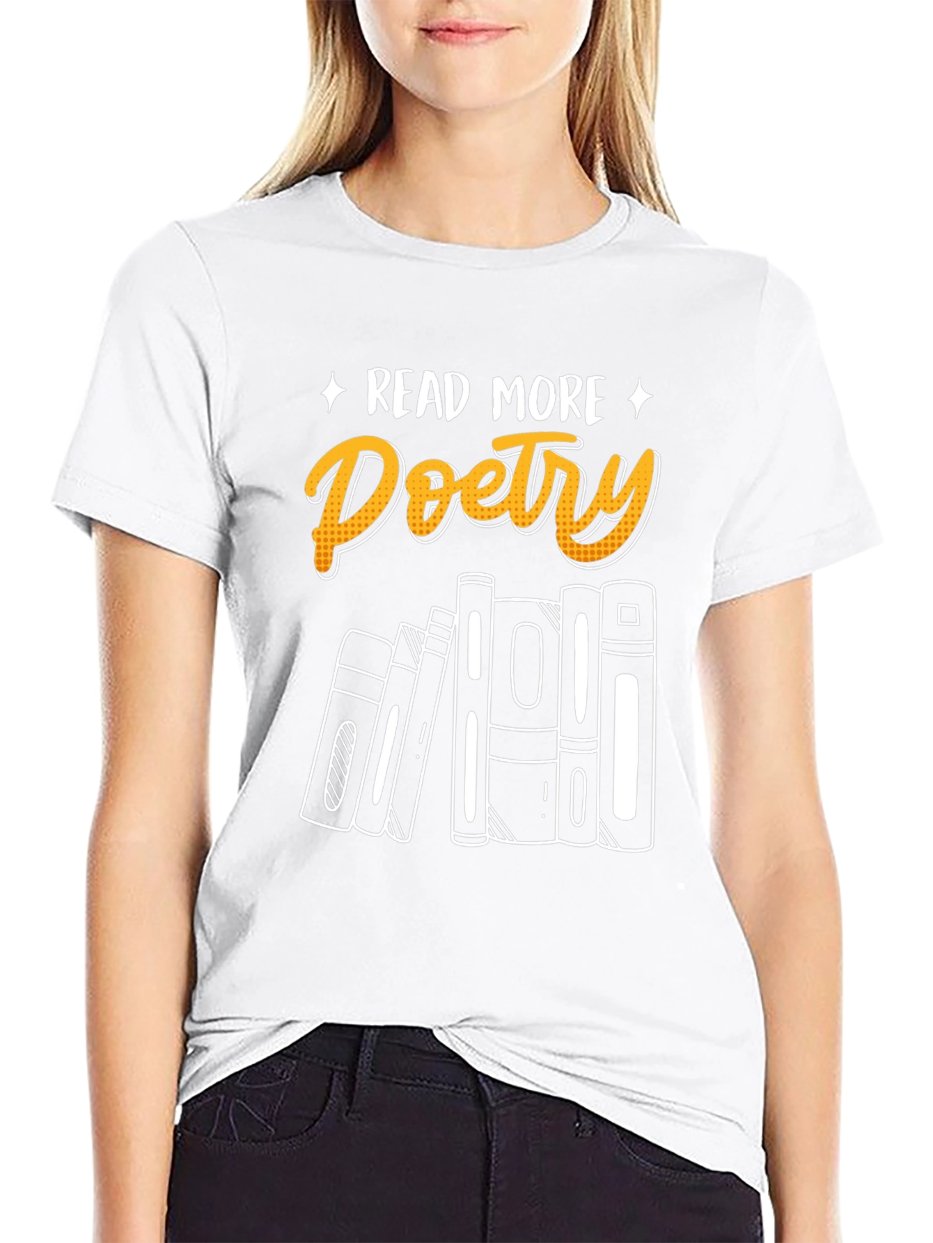 Read More Poetry Black Graphic Tee