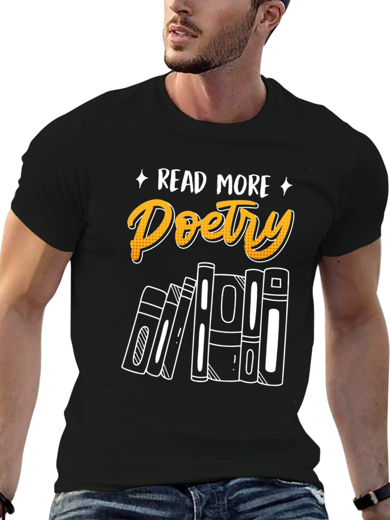 Read More Poetry Black Graphic Tee
