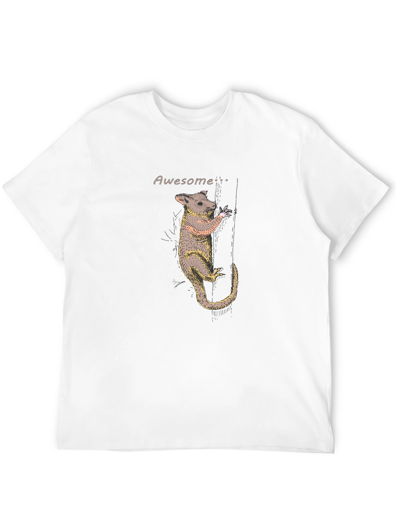 Awesome Opossum Graphic T-Shirt - Black