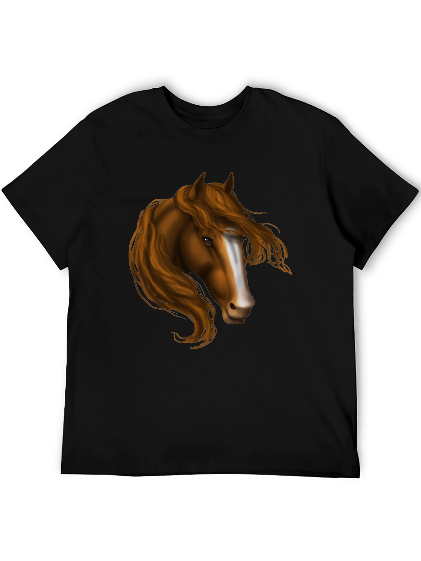 Horse Portrait Graphic T-Shirt - Equestrian Style