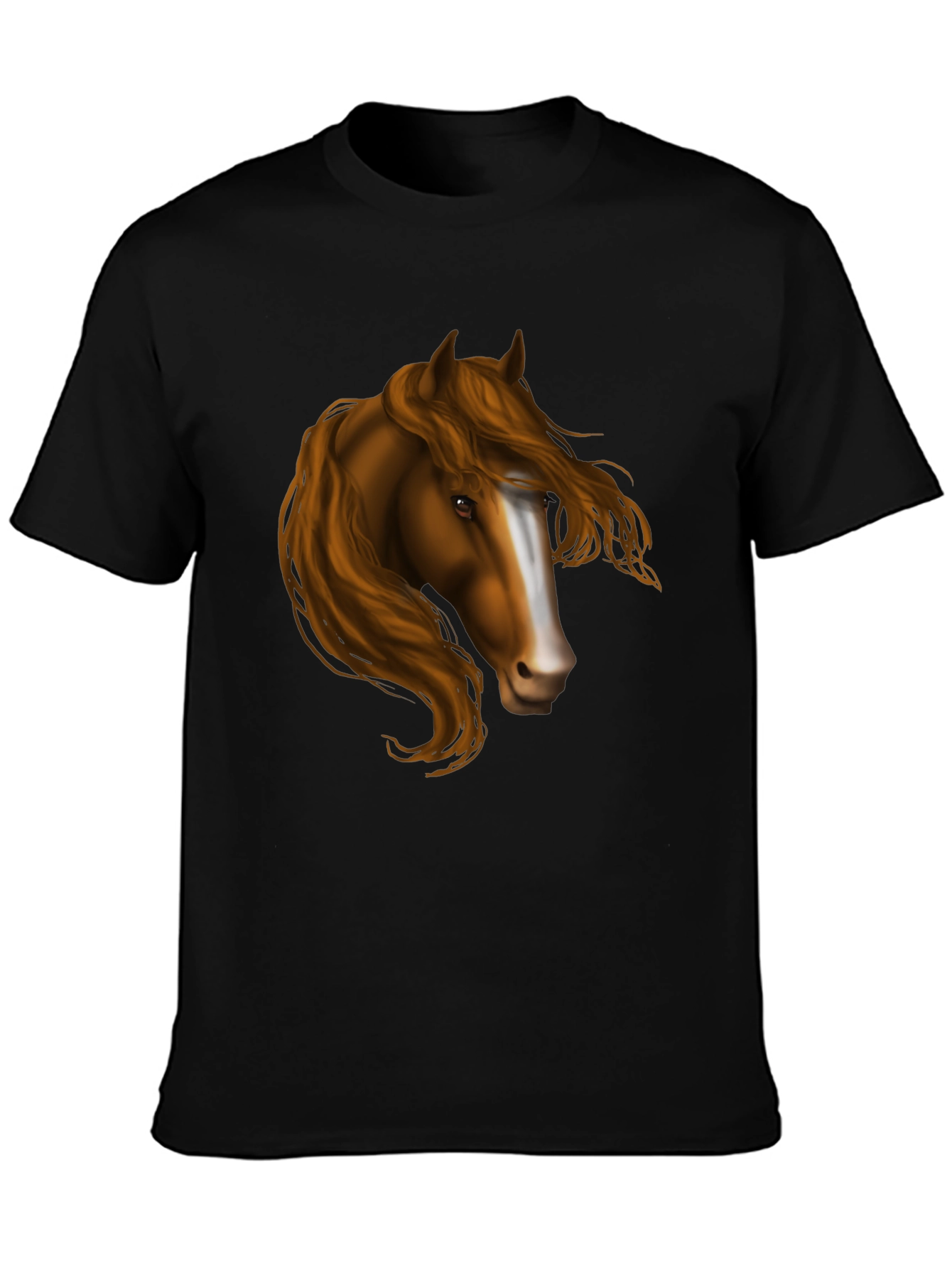 Horse Portrait Graphic T-Shirt - Equestrian Style
