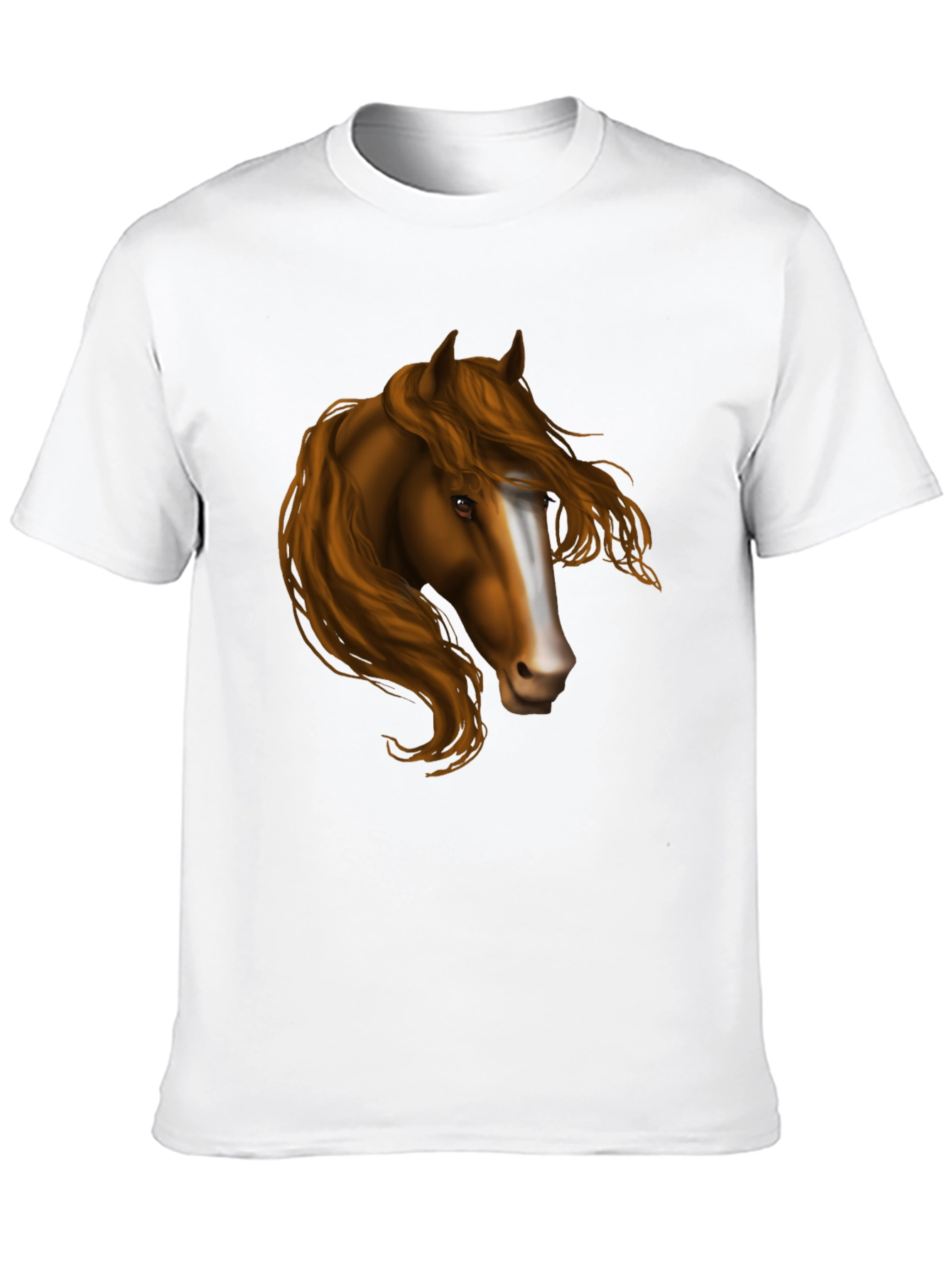 Horse Portrait Graphic T-Shirt - Equestrian Style