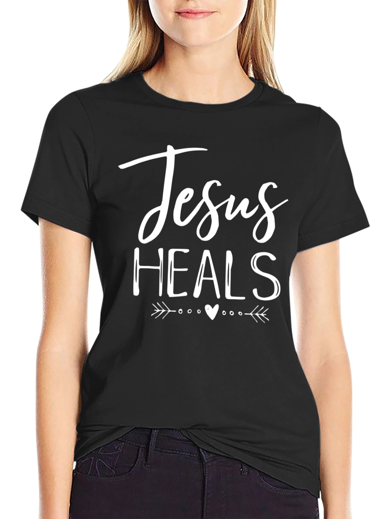 Jesus Heals Graphic Tee - Christian Faith Shirt