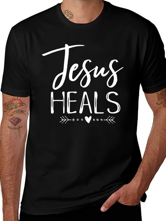 Jesus Heals Graphic Tee - Christian Faith Shirt