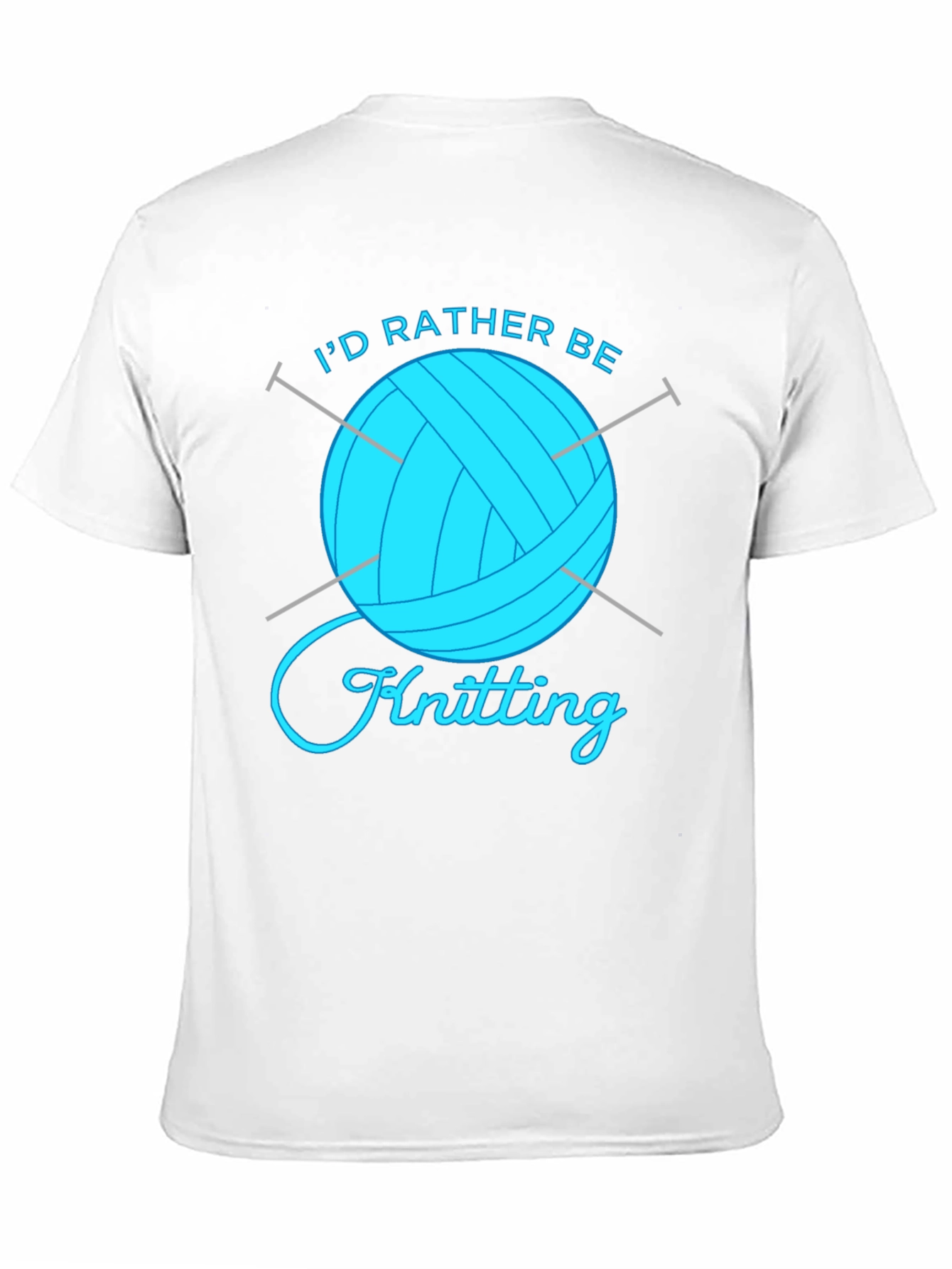 Id Rather Be Knitting Graphic T-Shirt