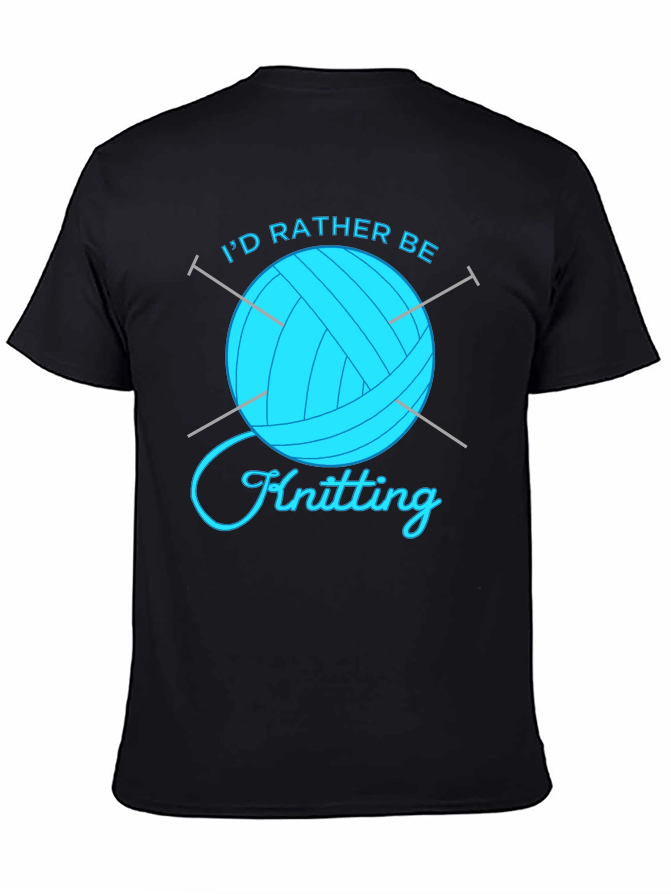 Id Rather Be Knitting Graphic T-Shirt