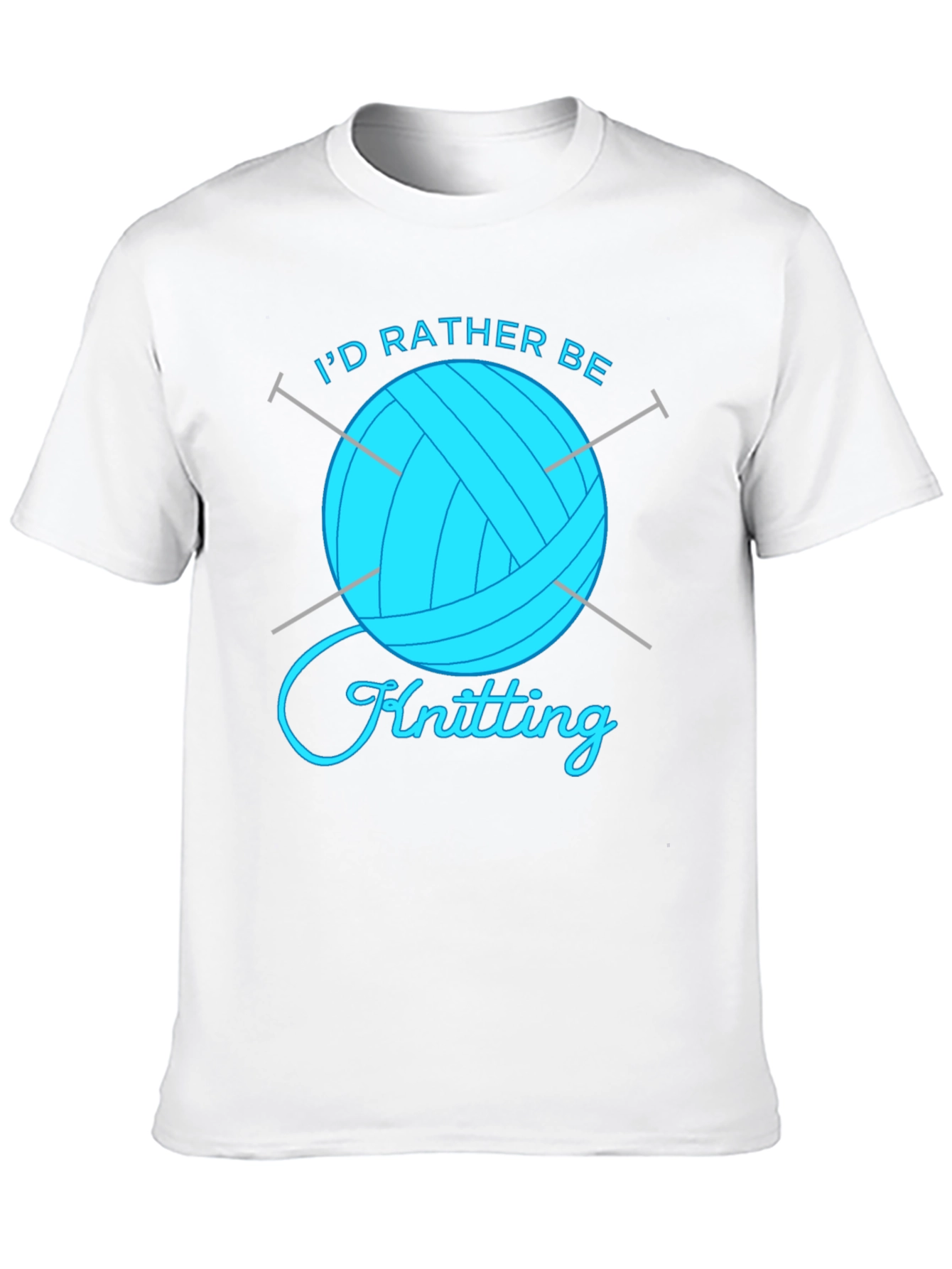 Id Rather Be Knitting Graphic T-Shirt
