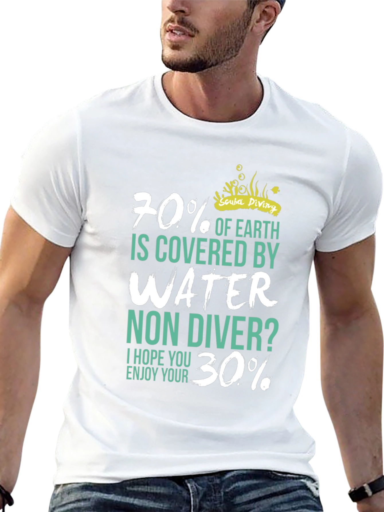 Scuba Diving T-Shirt - 70% Water