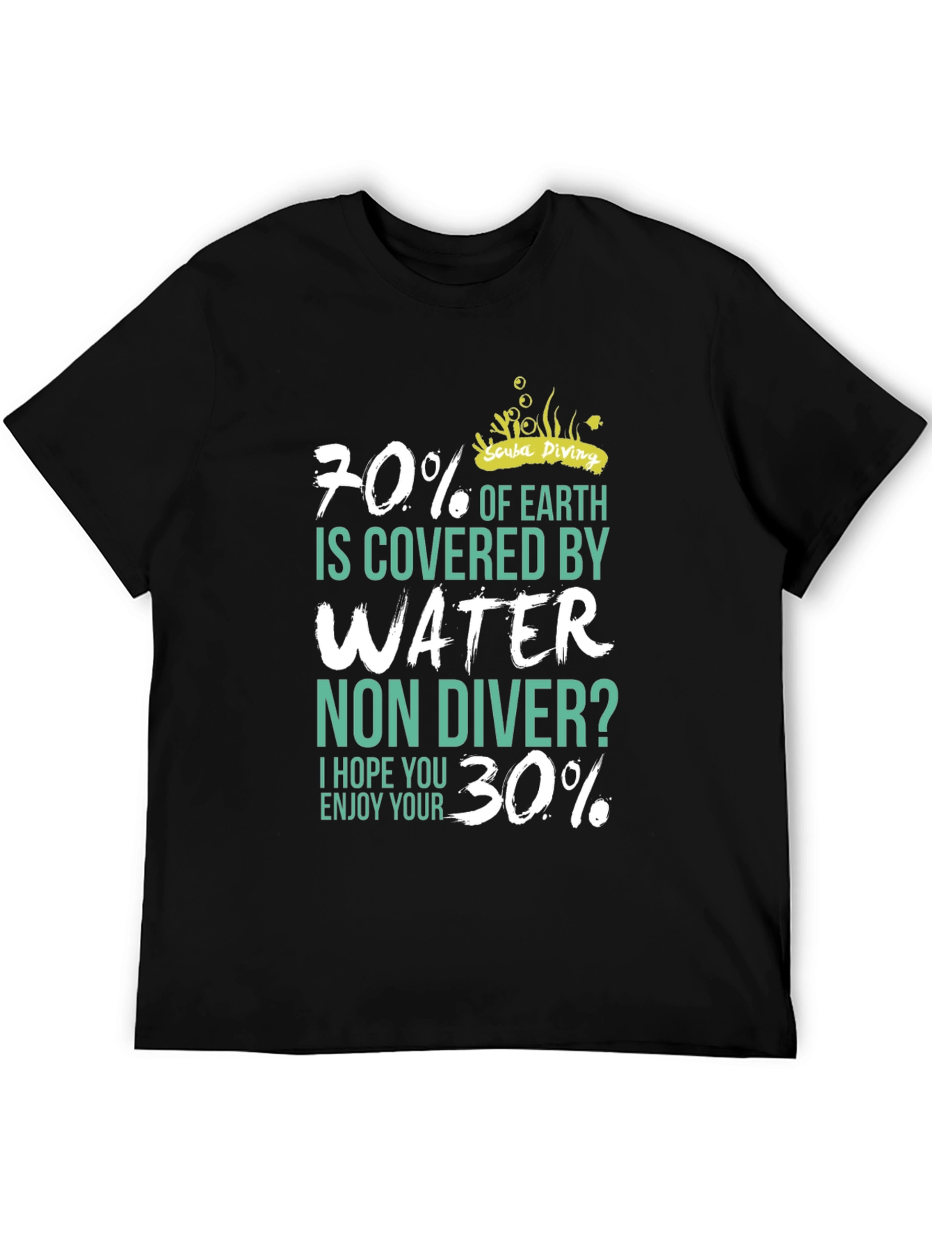 Scuba Diving T-Shirt - 70% Water