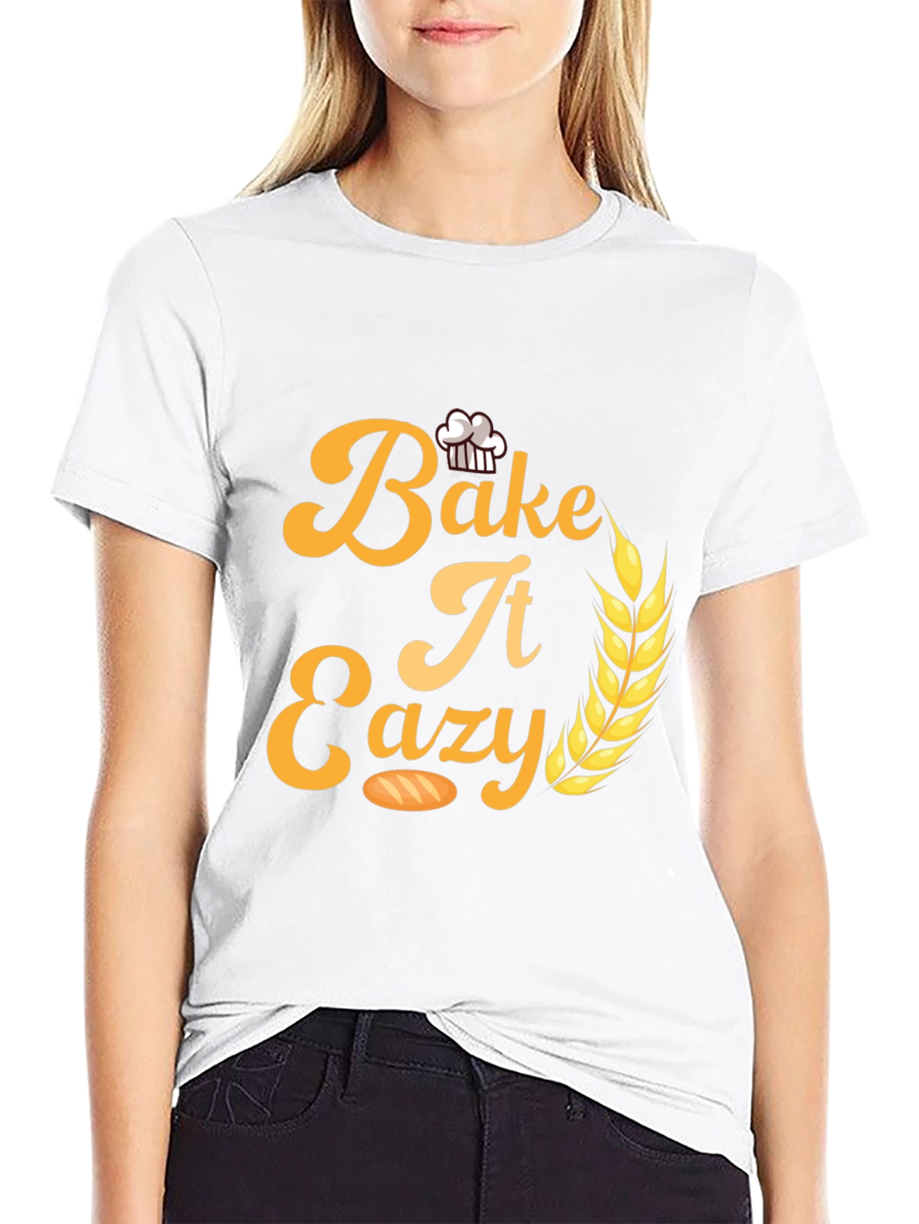 Bake It Easy T-Shirt - Stylish Baker Apparel