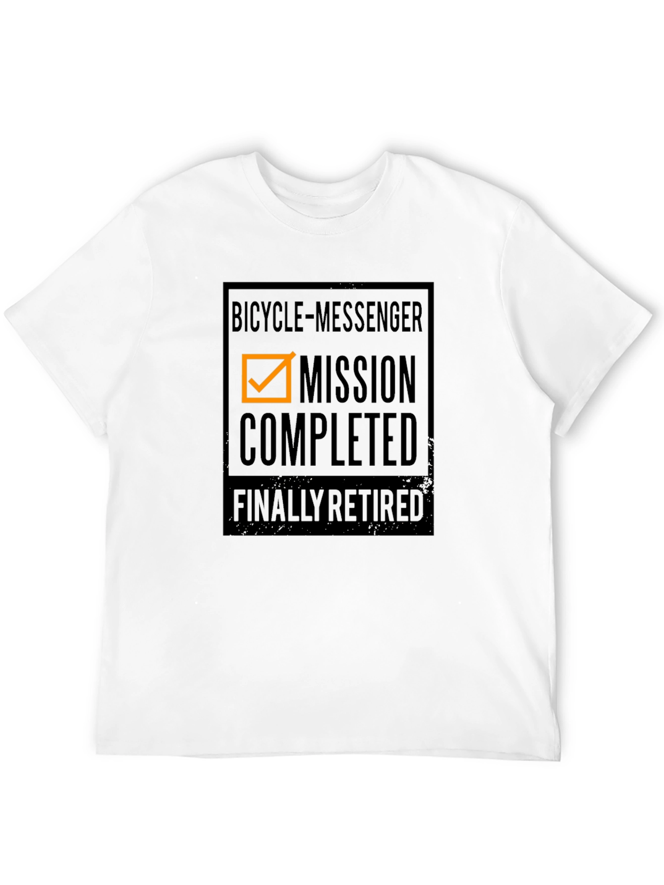 Bicycle Messenger Mission Completed Retired T-Shirt