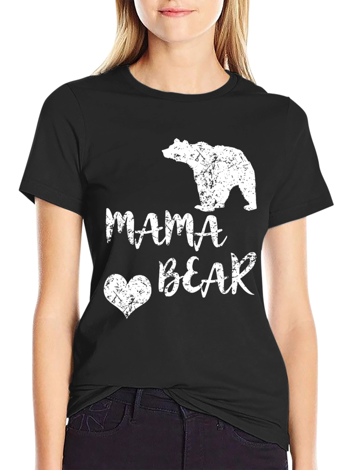 Mama Bear T-Shirt - Distressed Design