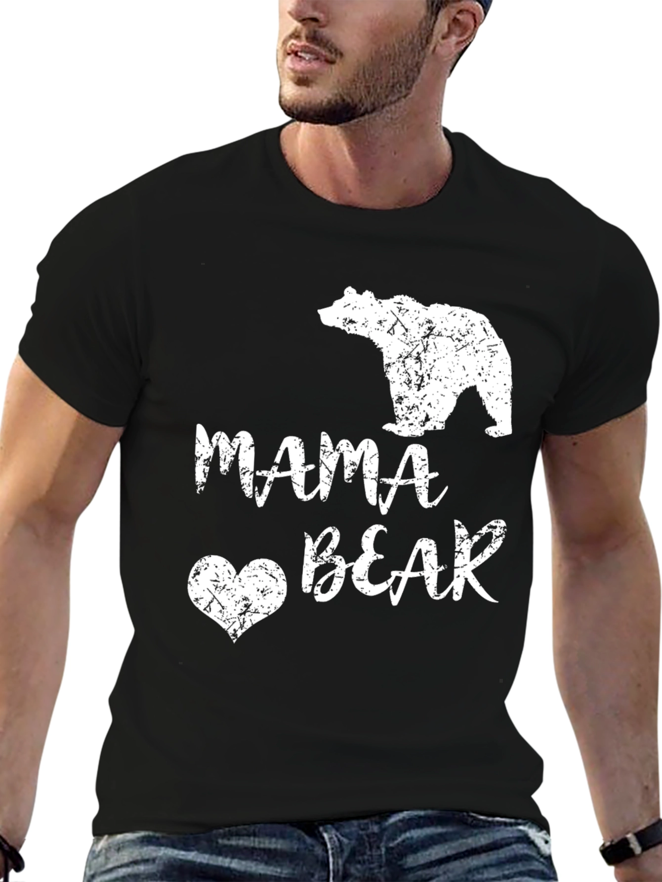 Mama Bear T-Shirt - Distressed Design