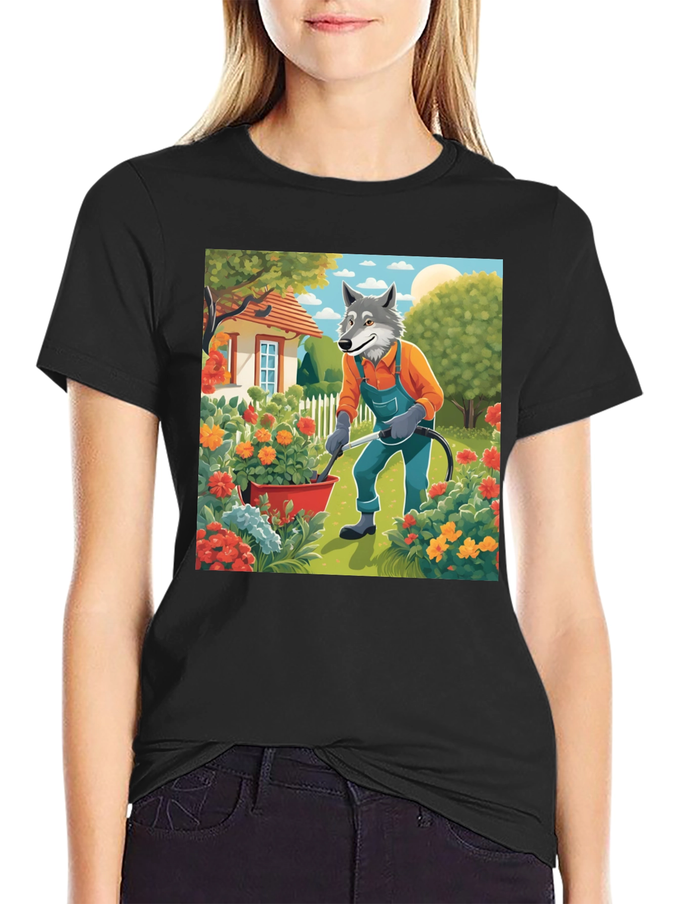 Wolf Gardener Graphic Tee - Unisex Cotton T-Shirt