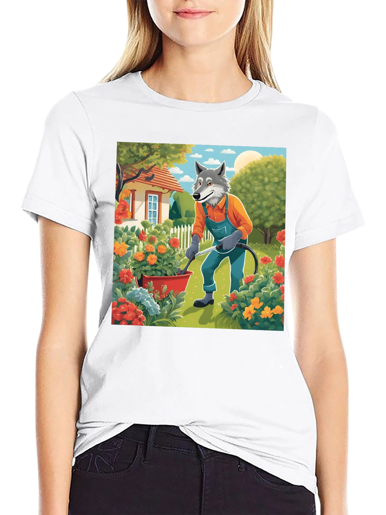 Wolf Gardener Graphic Tee - Unisex Cotton T-Shirt