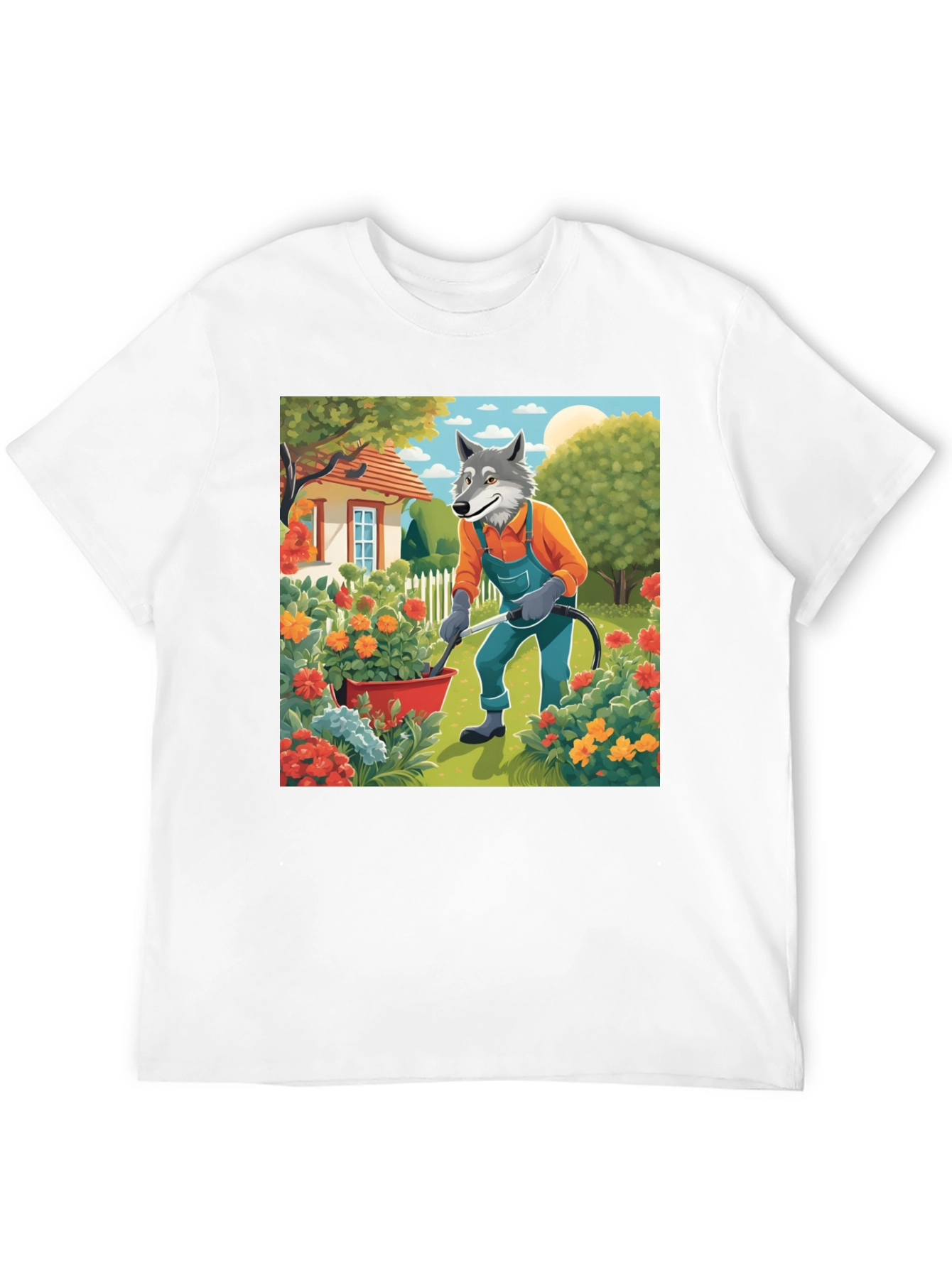 Wolf Gardener Graphic Tee - Unisex Cotton T-Shirt