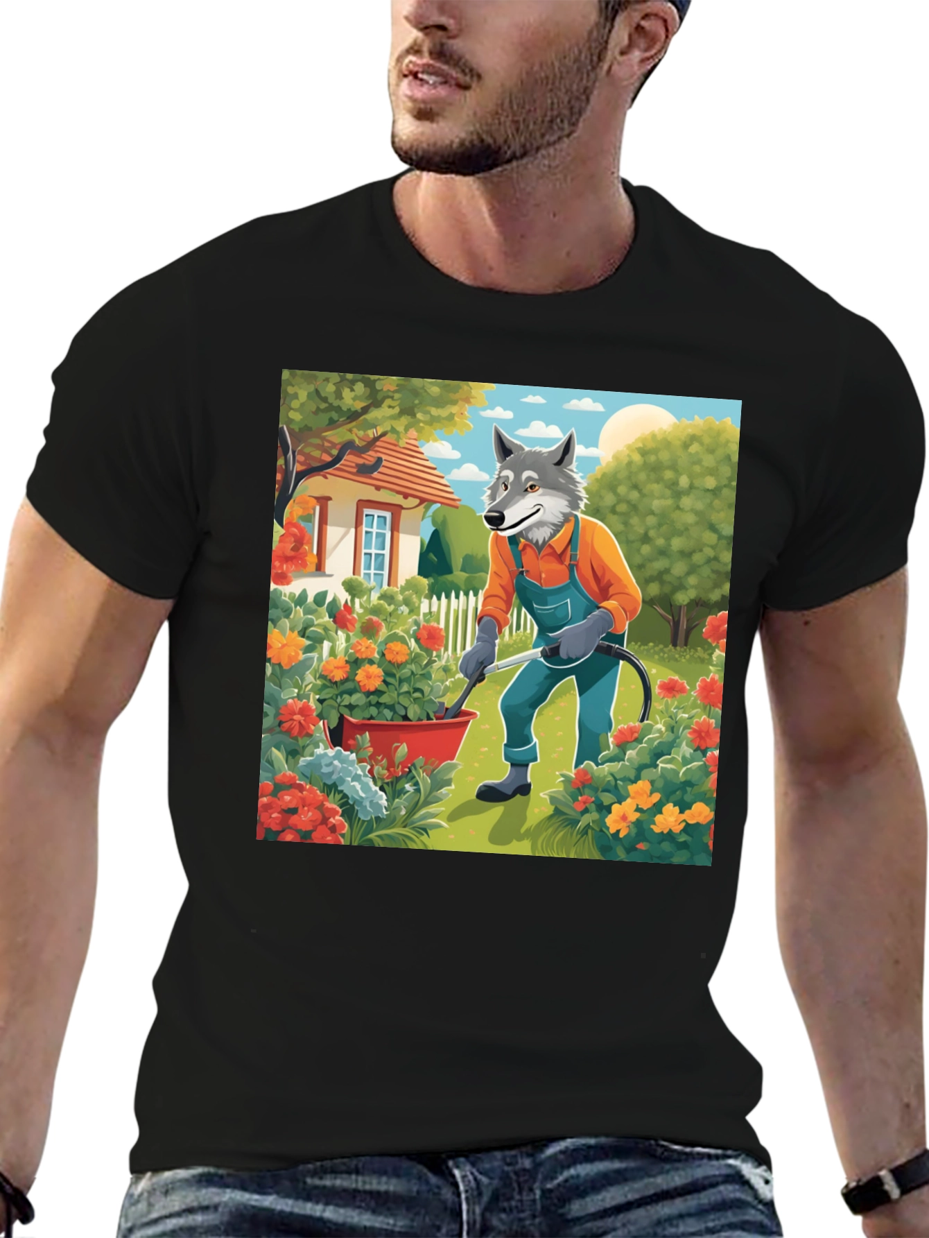 Wolf Gardener Graphic Tee - Unisex Cotton T-Shirt