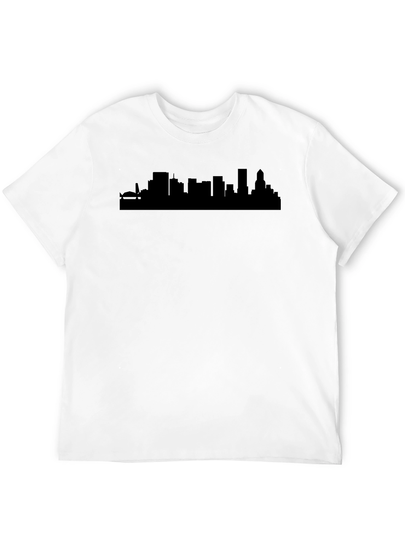 City Skyline Graphic Tee - Mens Black T-Shirt