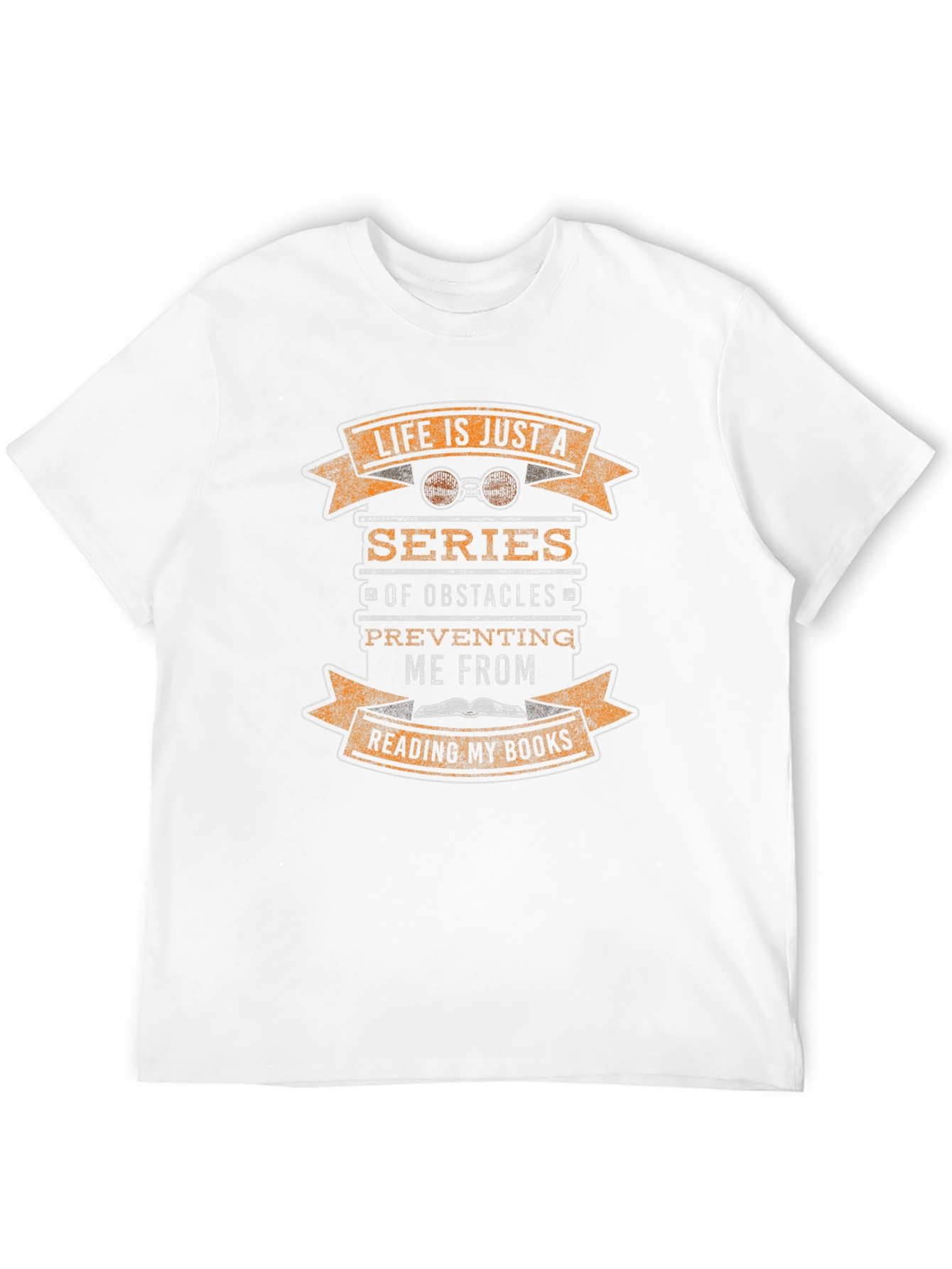 Life is Just a Series of Obstacles Reading T-Shirt