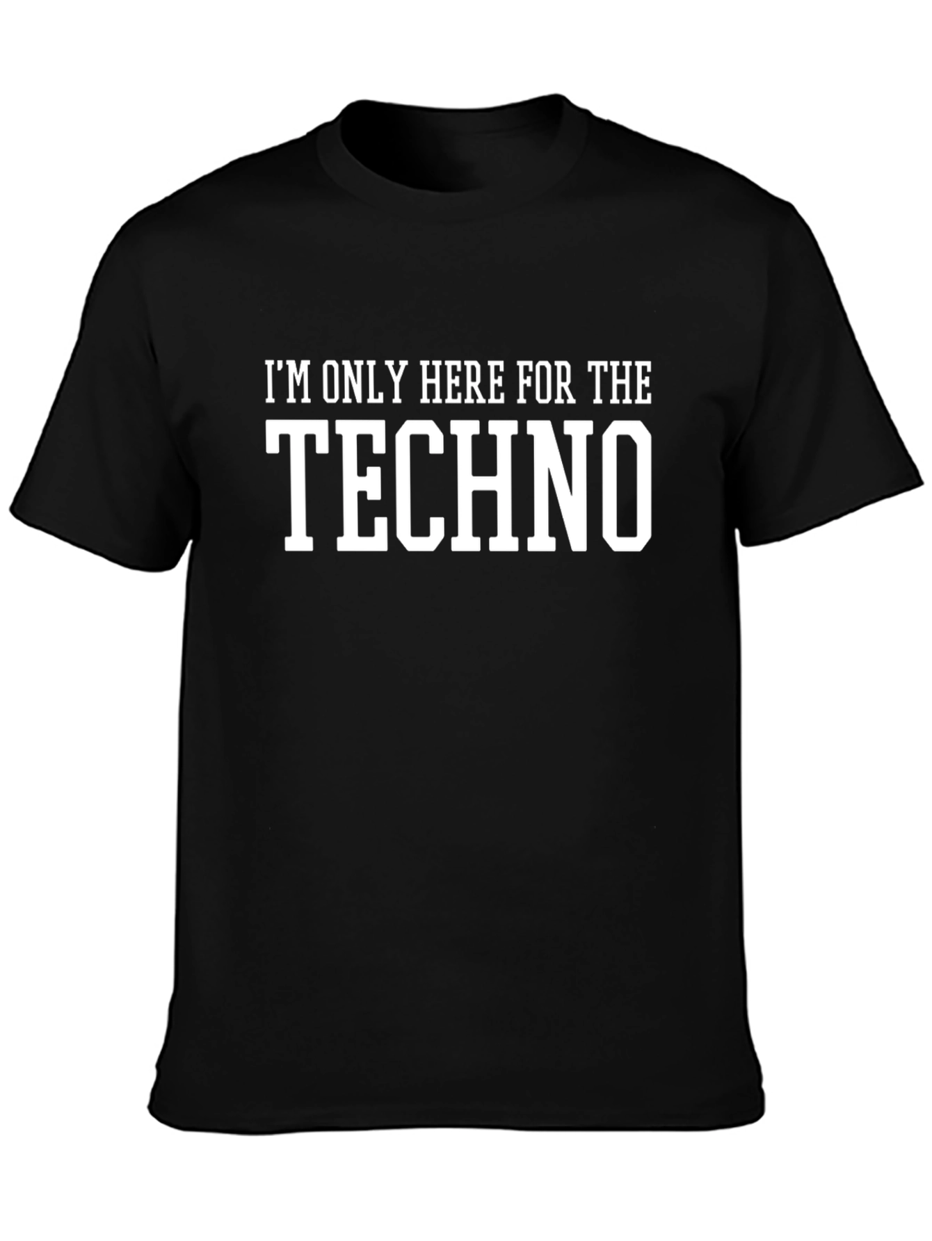 Techno Fan Black T-Shirt - Music Festival Rave Apparel
