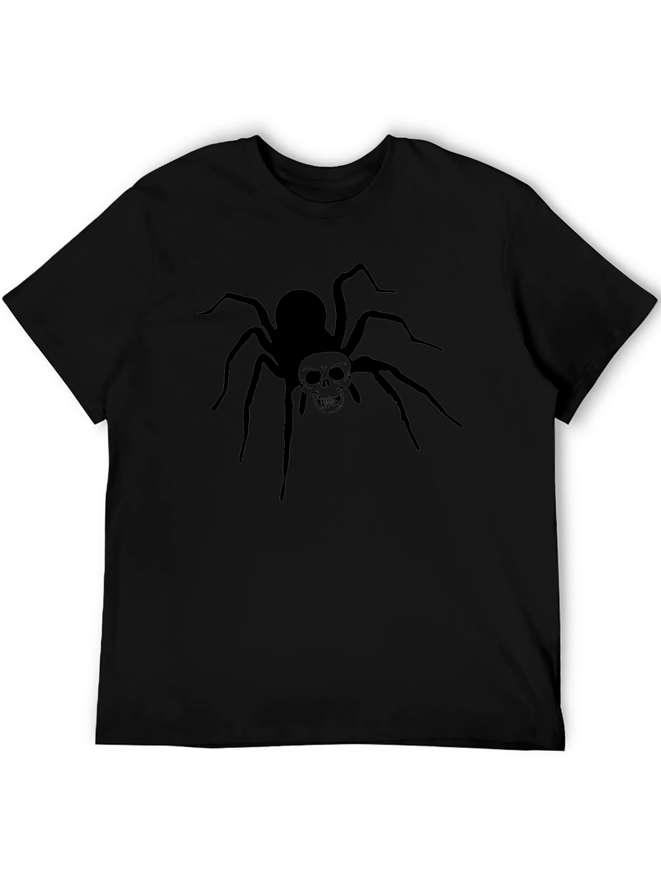 Skull Spider Graphic T-Shirt - Mens Black Tee