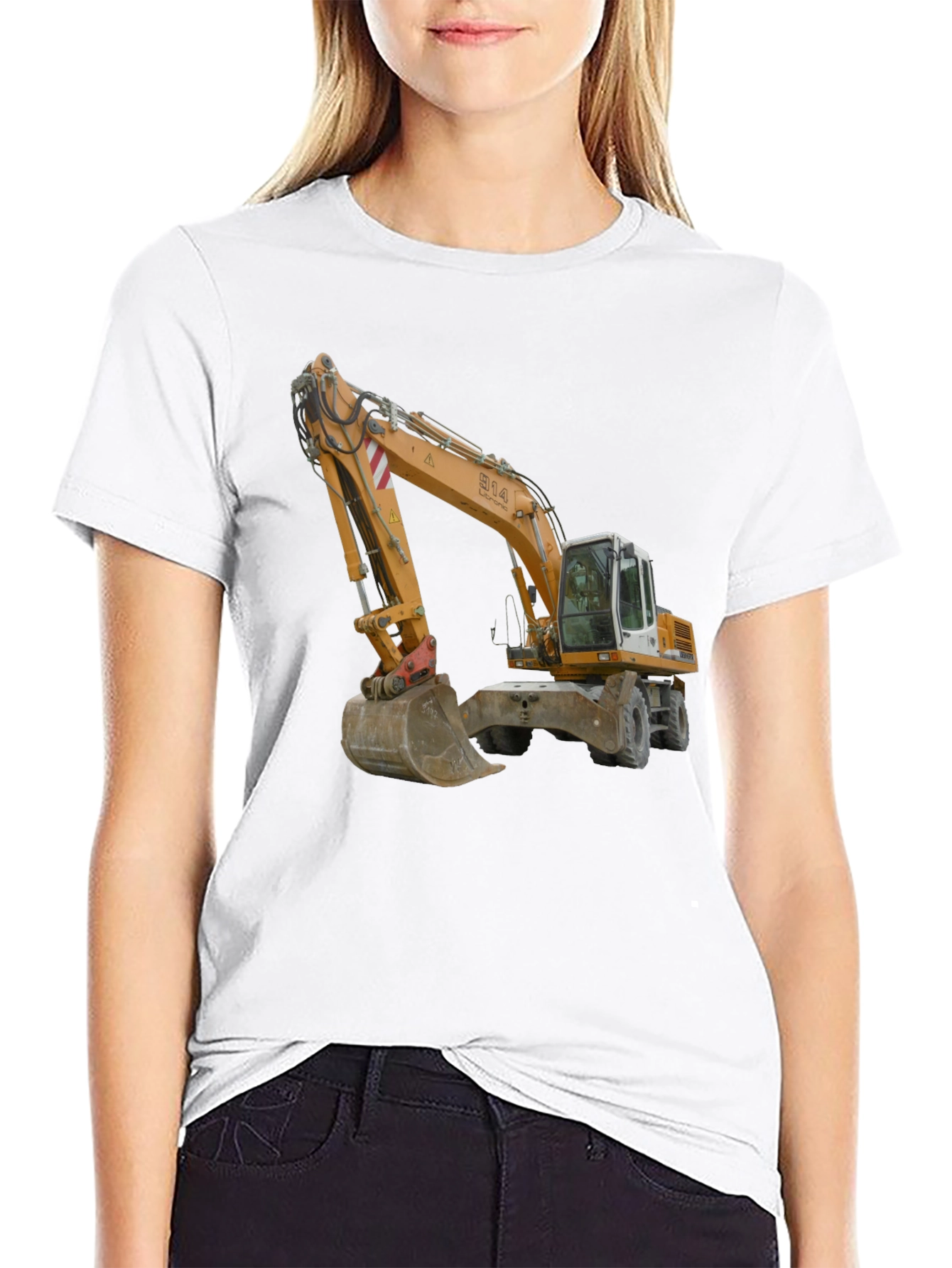 Excavator Graphic Tee - Construction Vehicle T-Shirt
