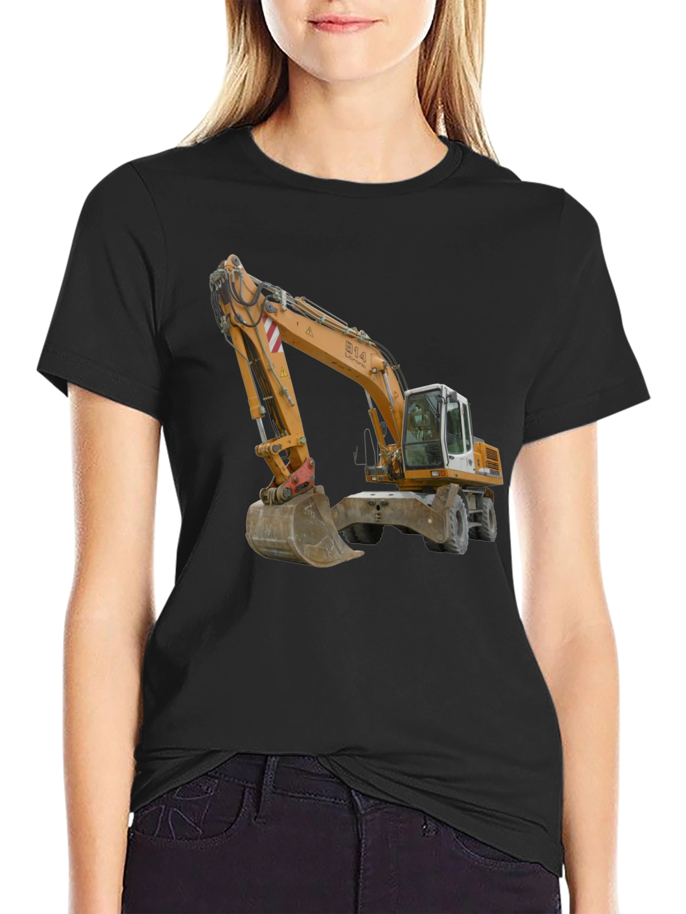 Excavator Graphic Tee - Construction Vehicle T-Shirt