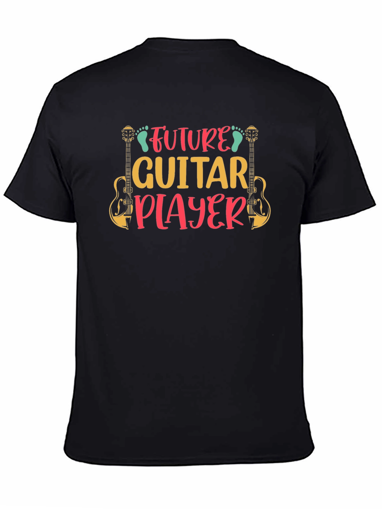 Future Guitar Player Black T-Shirt