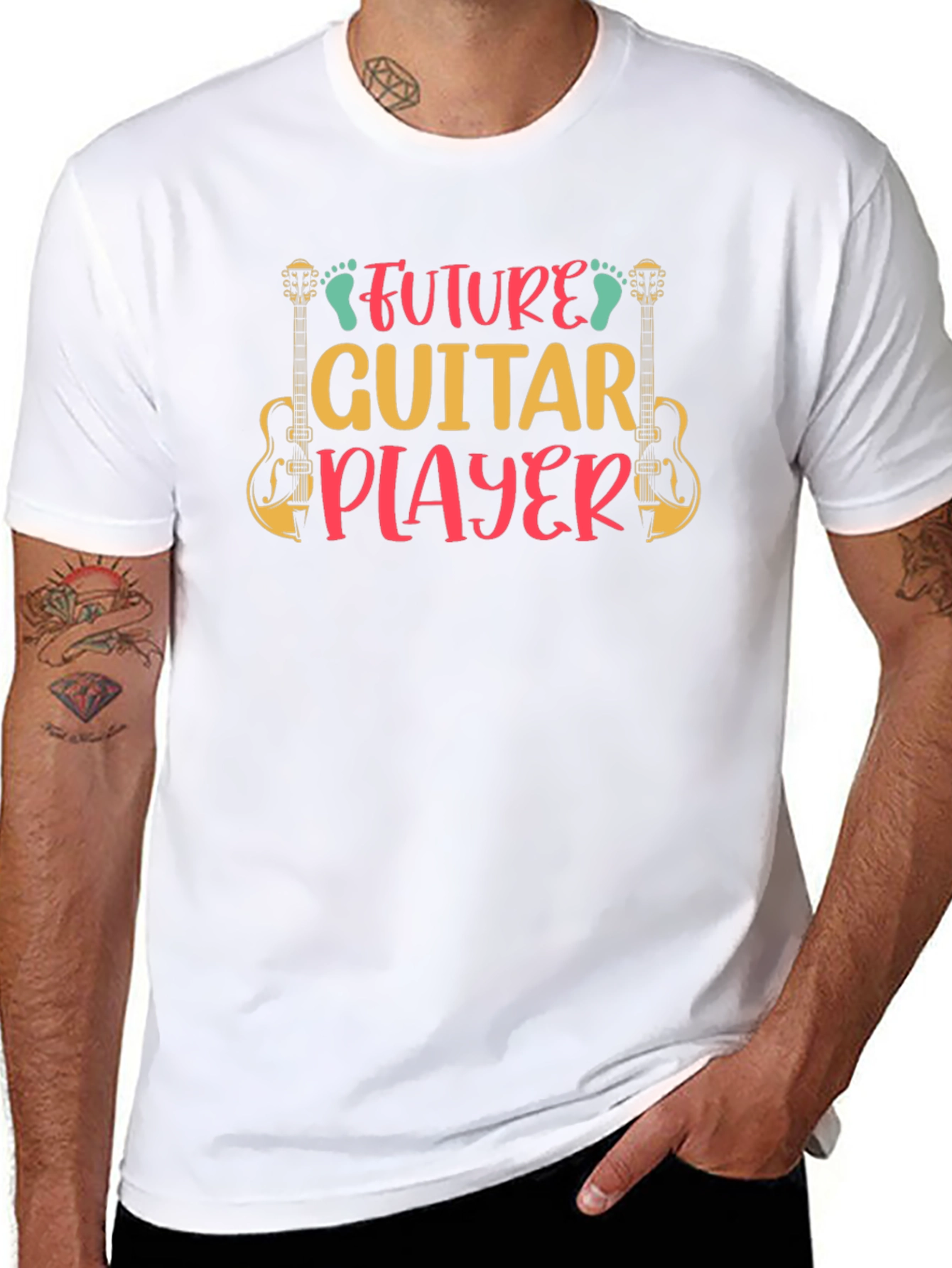 Future Guitar Player Black T-Shirt