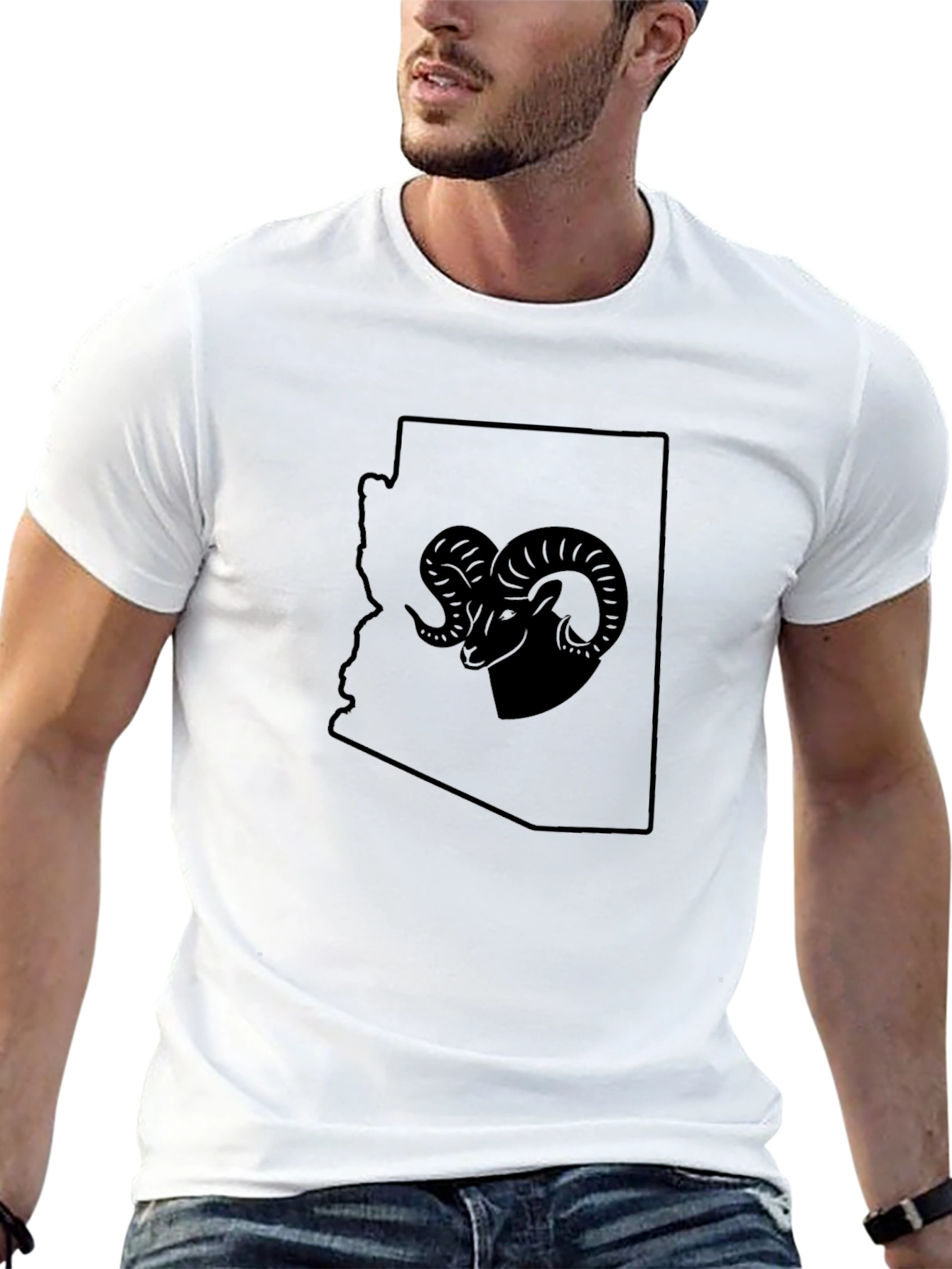 Arizona Ram Graphic Tee - Black