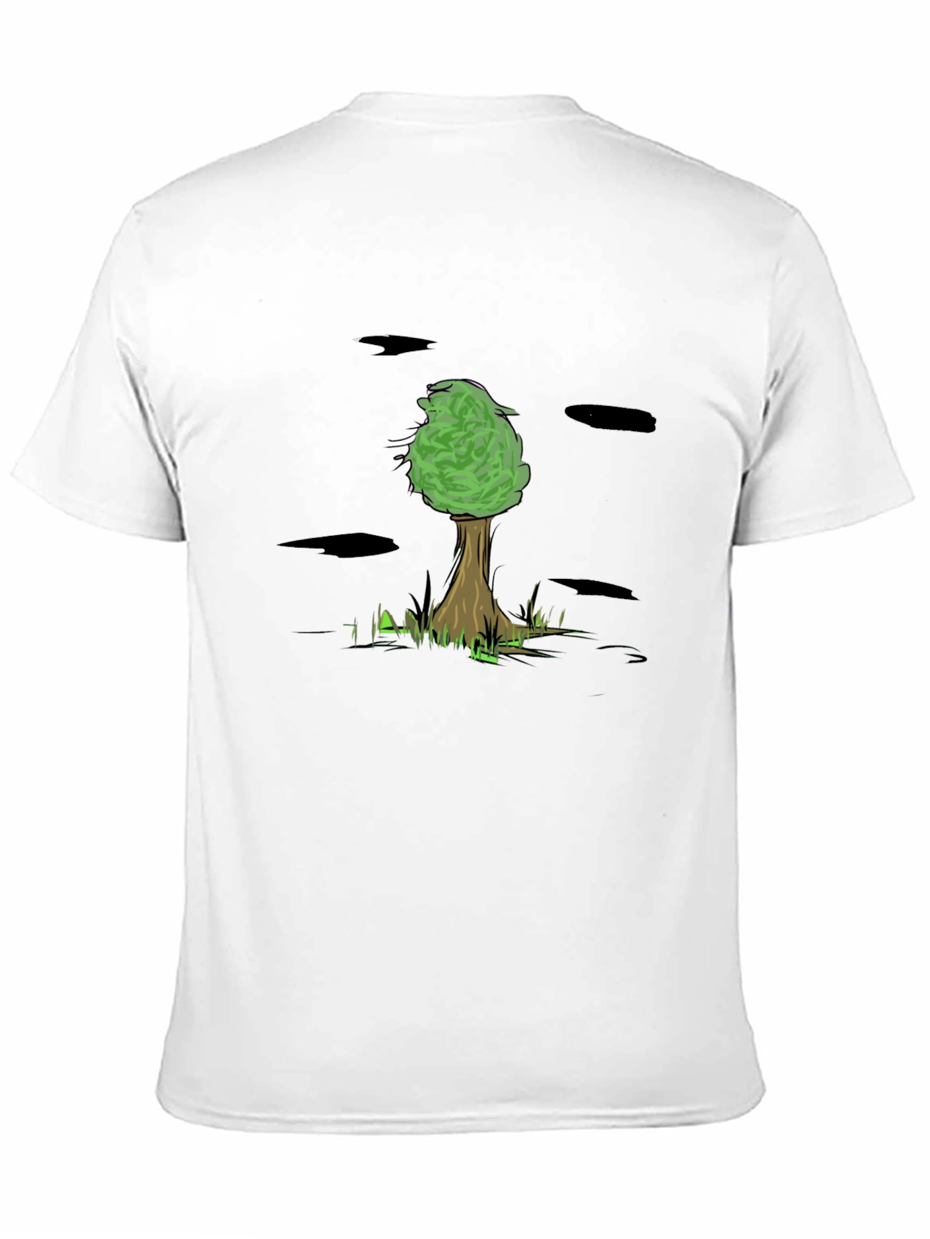 Nature Tree Graphic Black T-Shirt