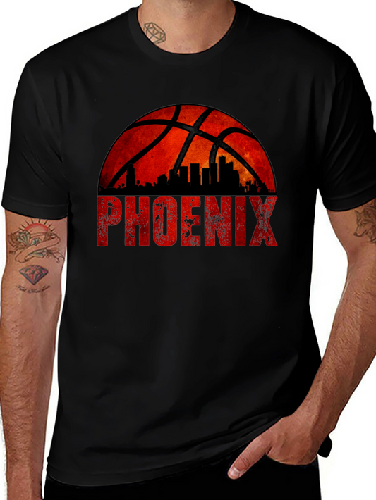 Phoenix Basketball Skyline Graphic T-Shirt