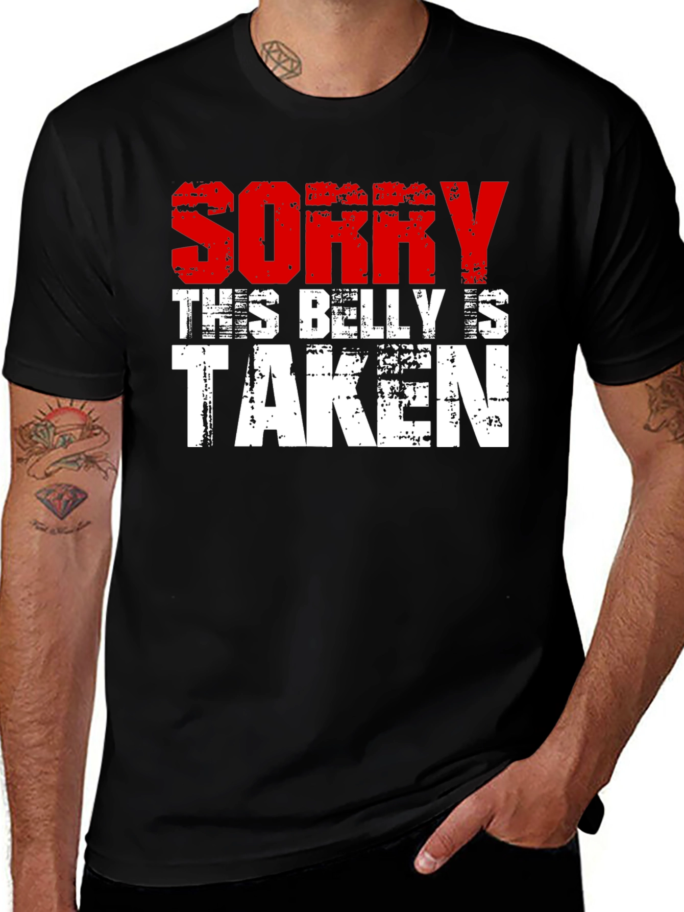 Sorry This Belly Is Taken Graphic Tee