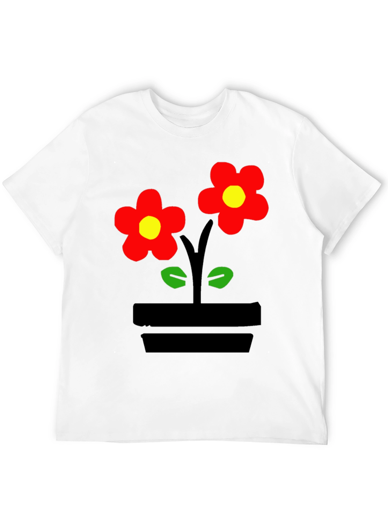 Flower Power Black T-Shirt