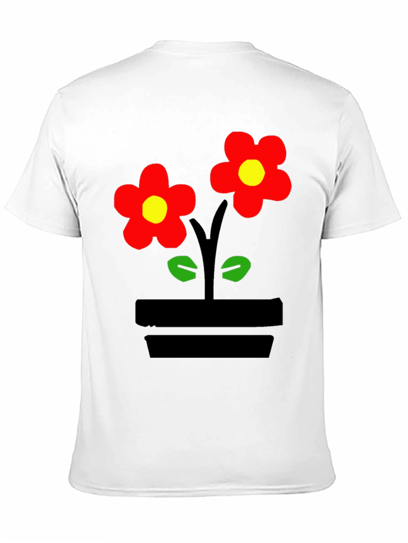 Flower Power Black T-Shirt