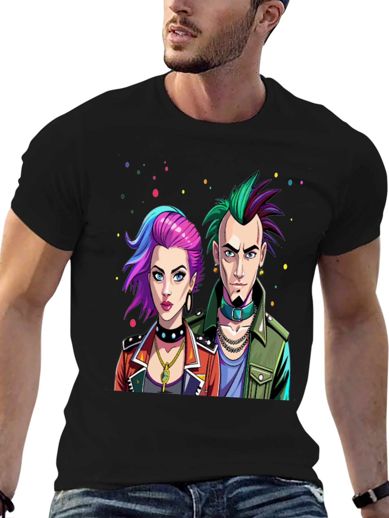 Punk Rock Style Graphic Tee